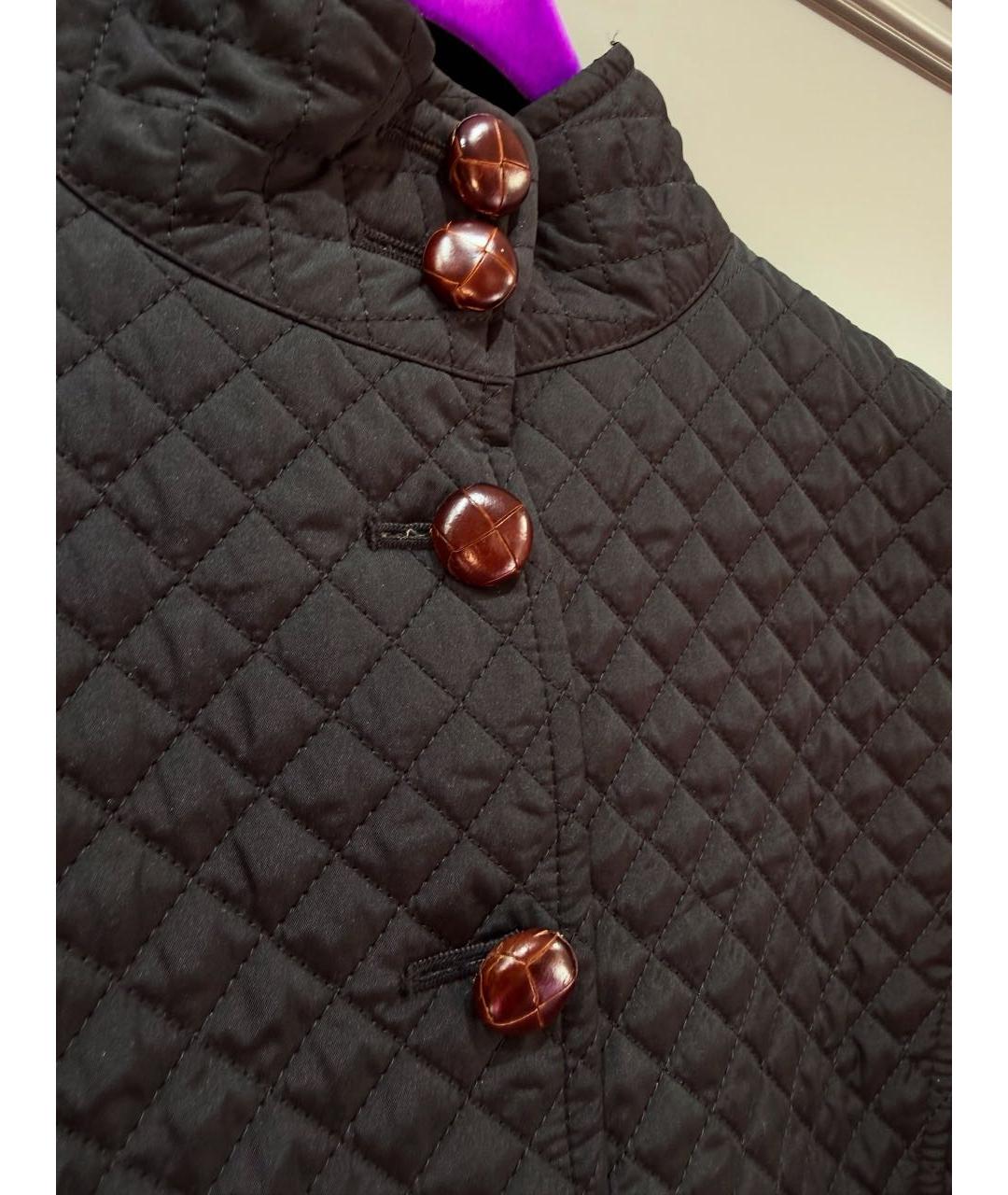 BURBERRY Черная полиэстеровая куртка, фото 4