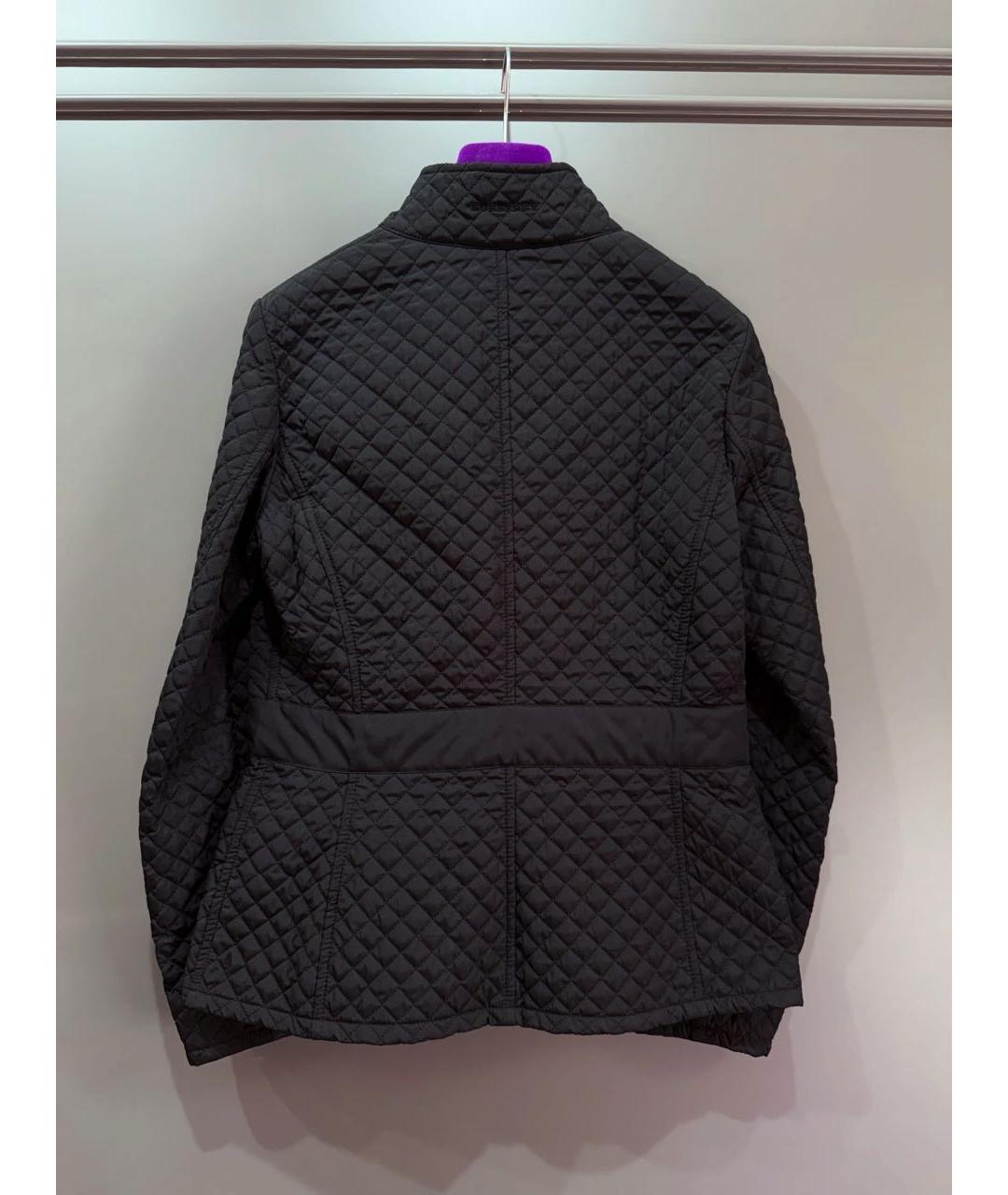 BURBERRY Черная полиэстеровая куртка, фото 2