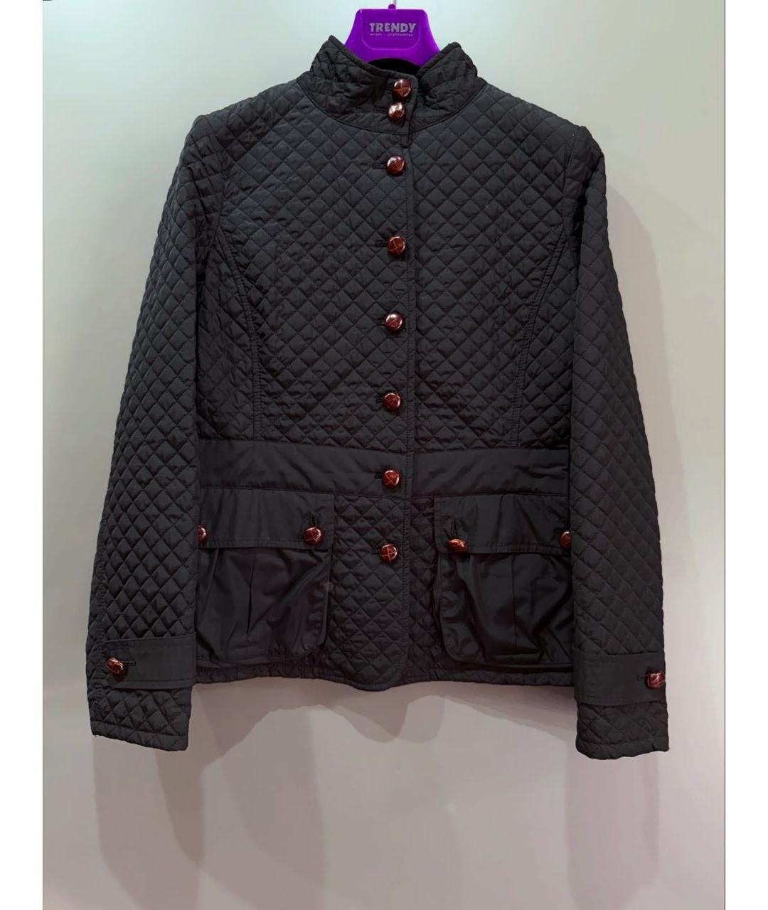 BURBERRY Черная полиэстеровая куртка, фото 8