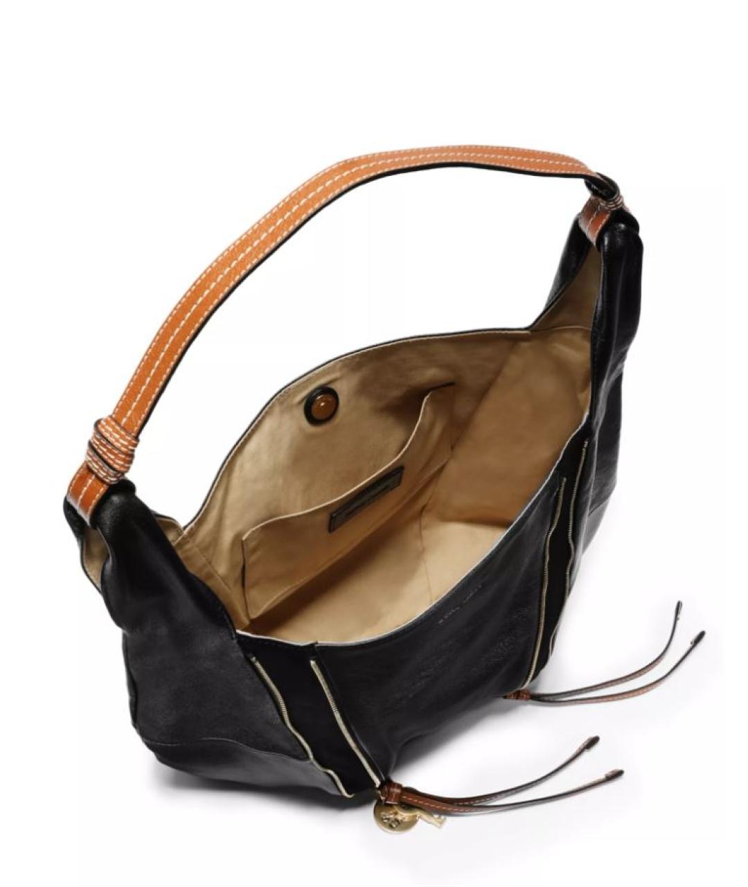 SEE BY CHLOE Черная кожаная сумка тоут, фото 4