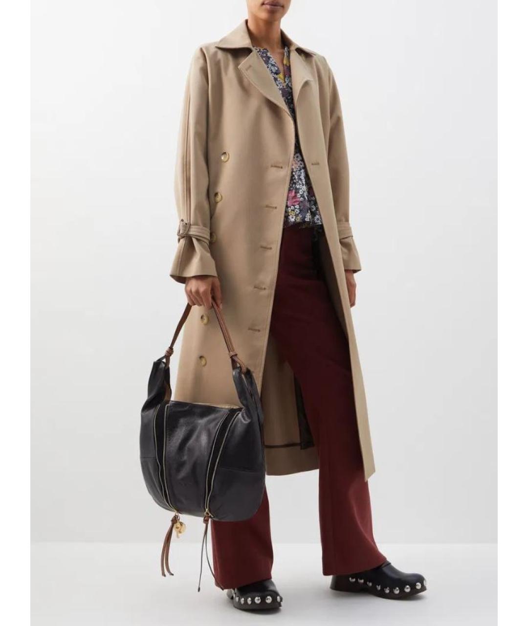 SEE BY CHLOE Черная кожаная сумка тоут, фото 2