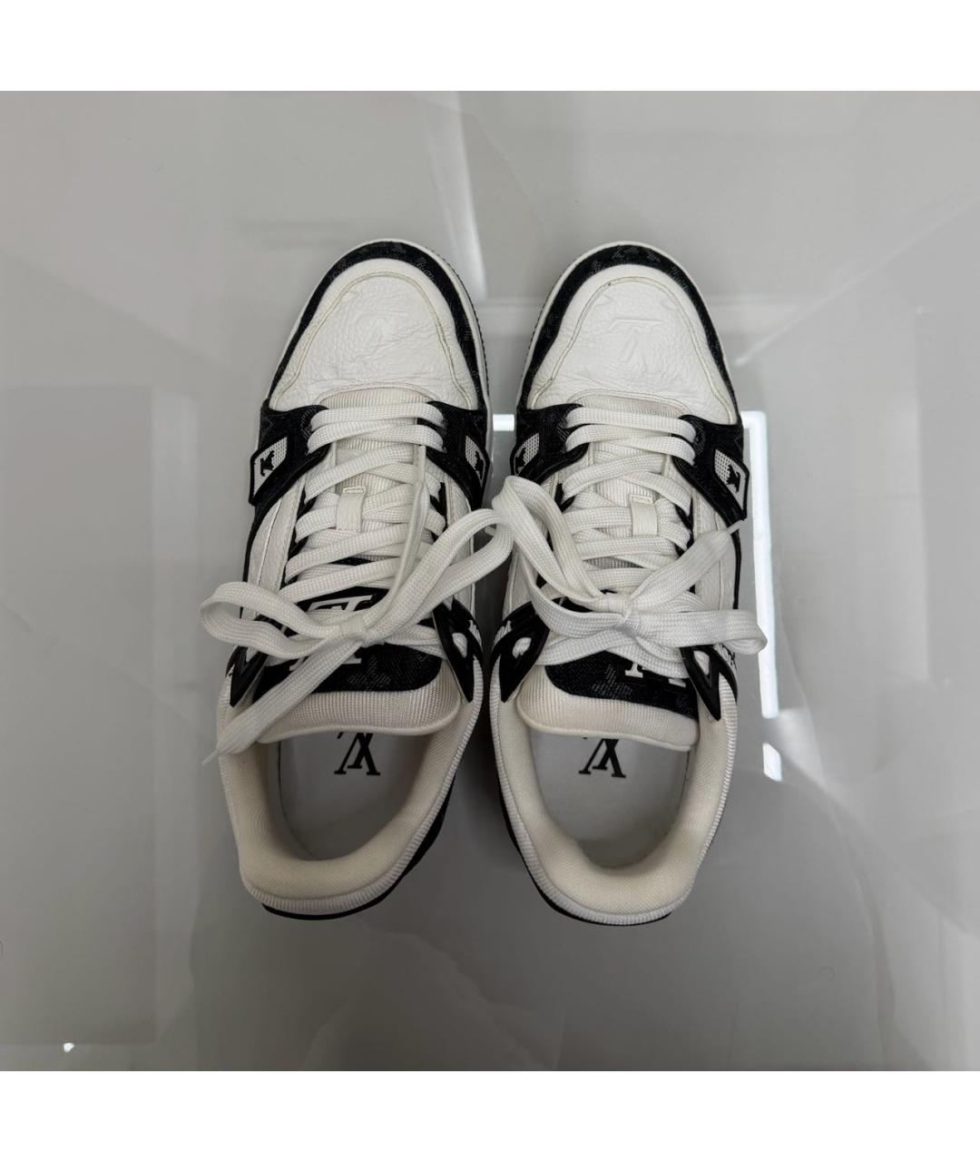 LOUIS VUITTON Белые низкие кроссовки / кеды, фото 3