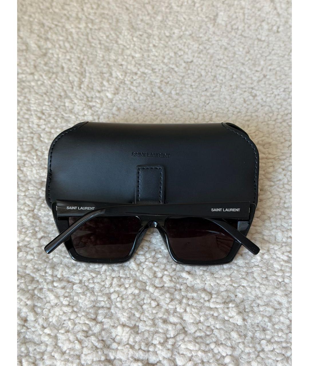 SAINT LAURENT Черные солнцезащитные очки, фото 4