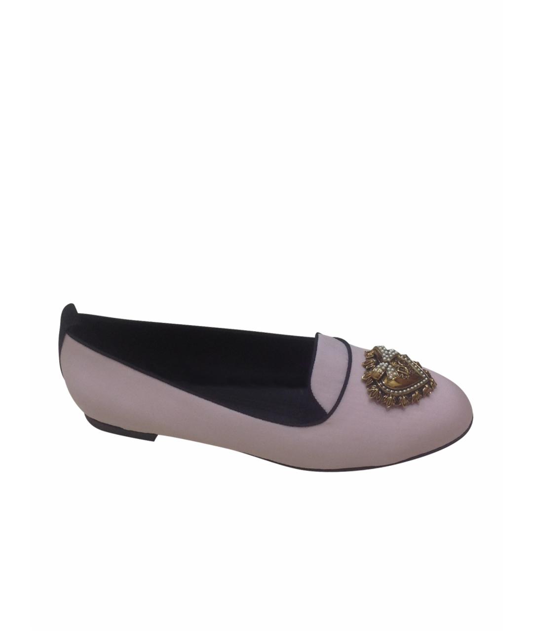 DOLCE&GABBANA Розовые балетки, фото 1