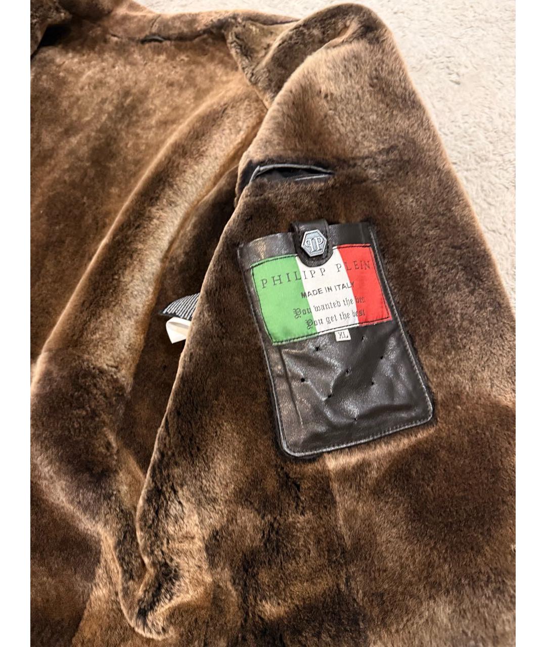 PHILIPP PLEIN Черная кожаная куртка, фото 5