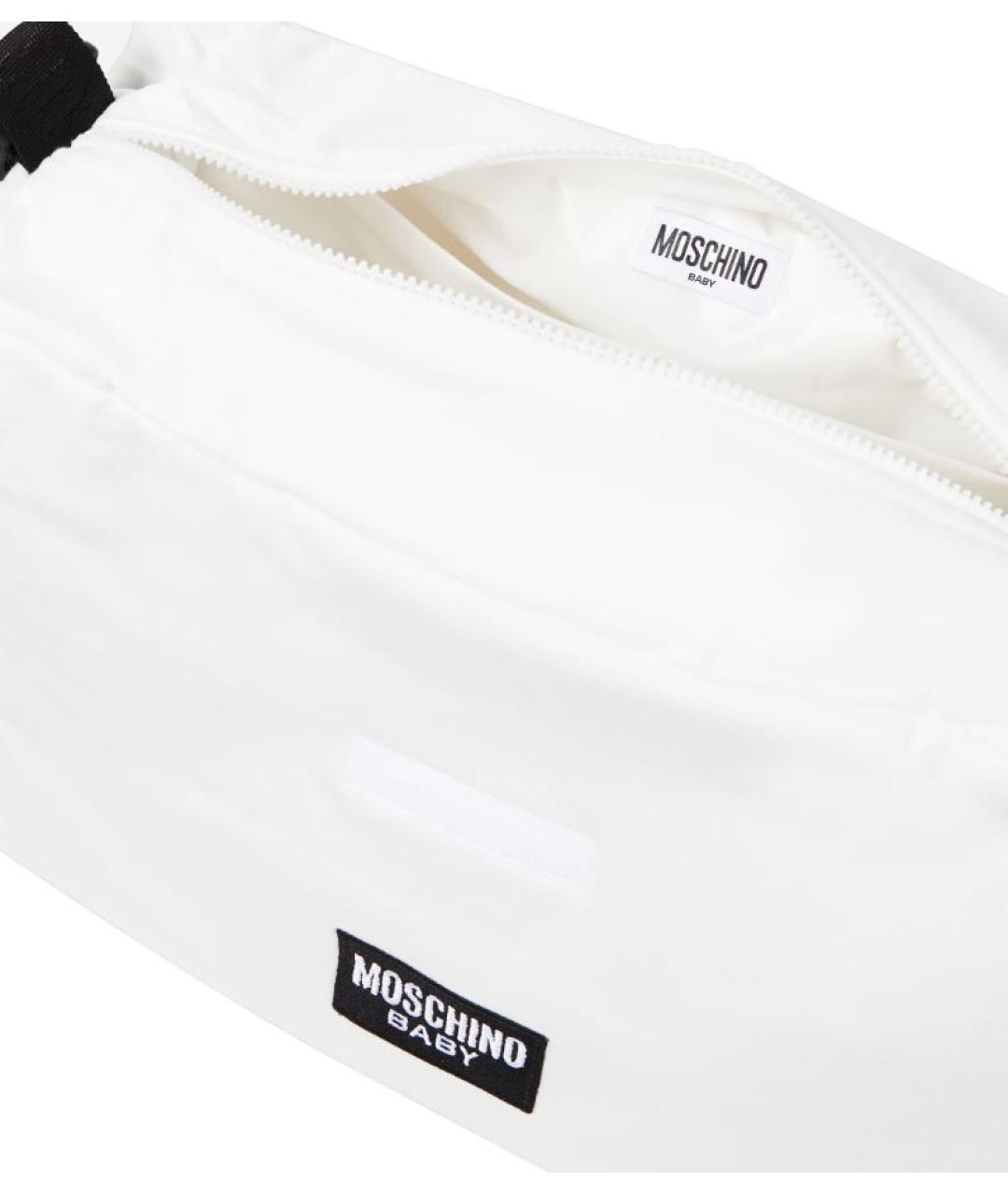 MOSCHINO Белая сумка через плечо, фото 4