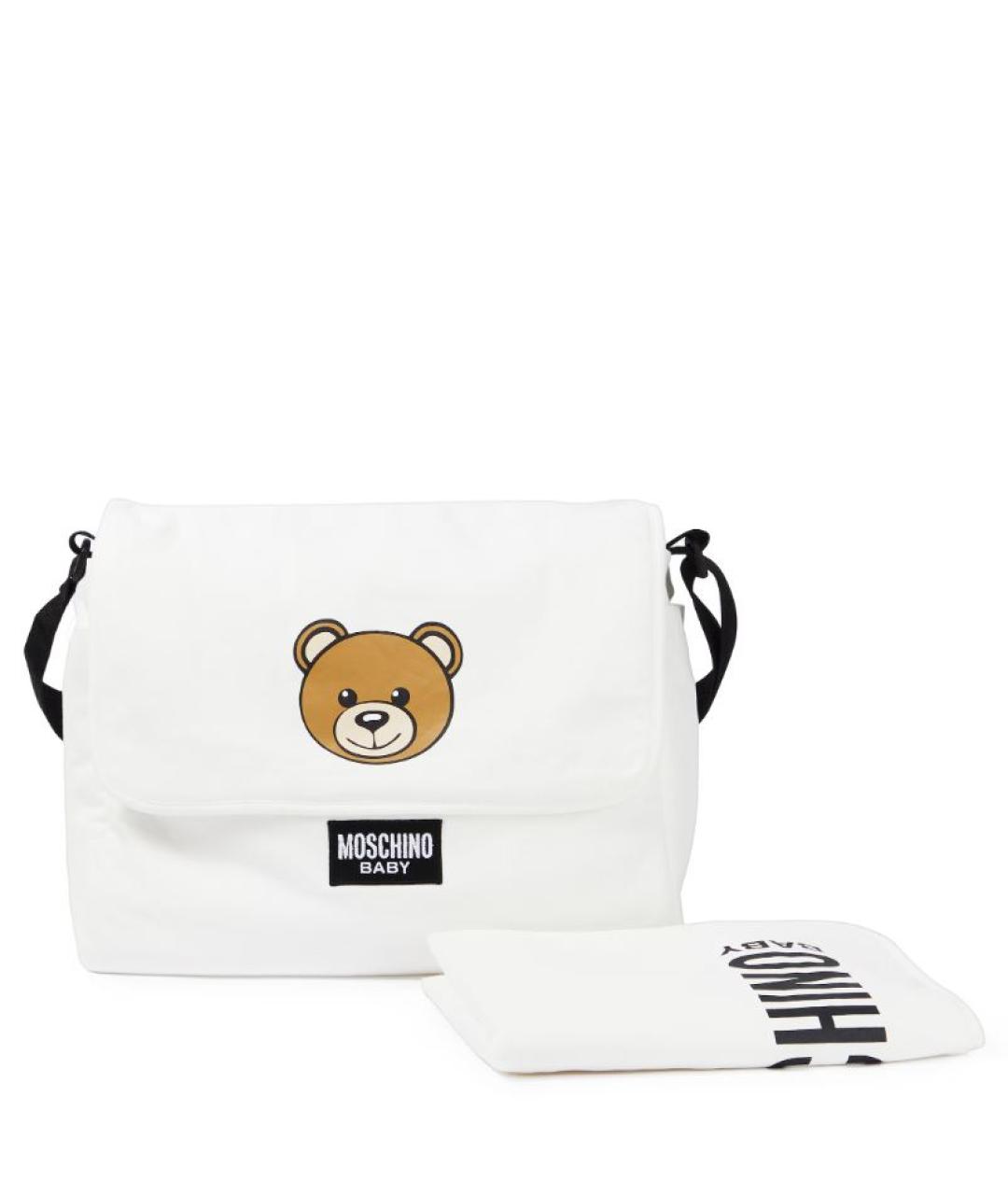 MOSCHINO Белая сумка через плечо, фото 2