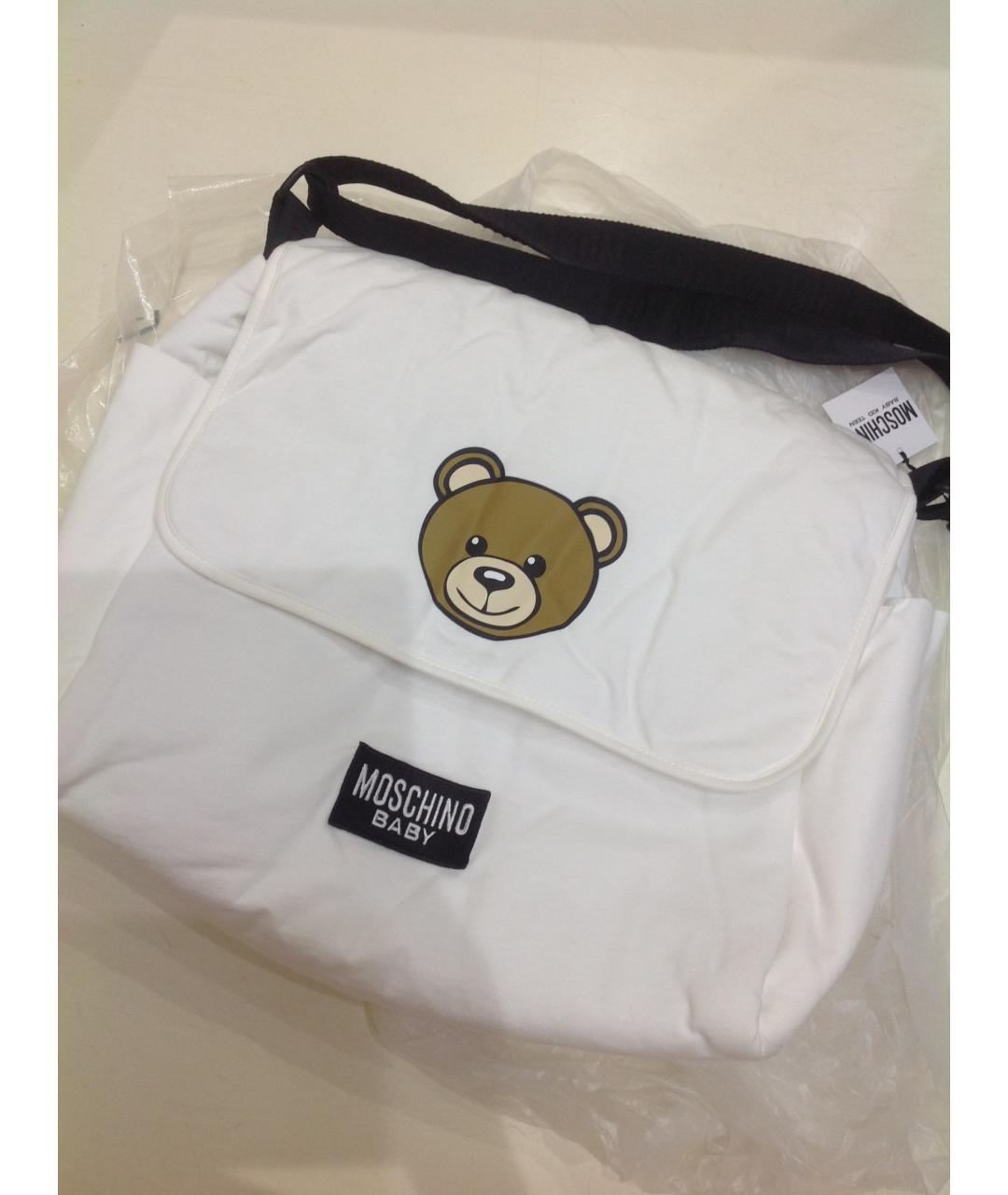 MOSCHINO Белая сумка через плечо, фото 6