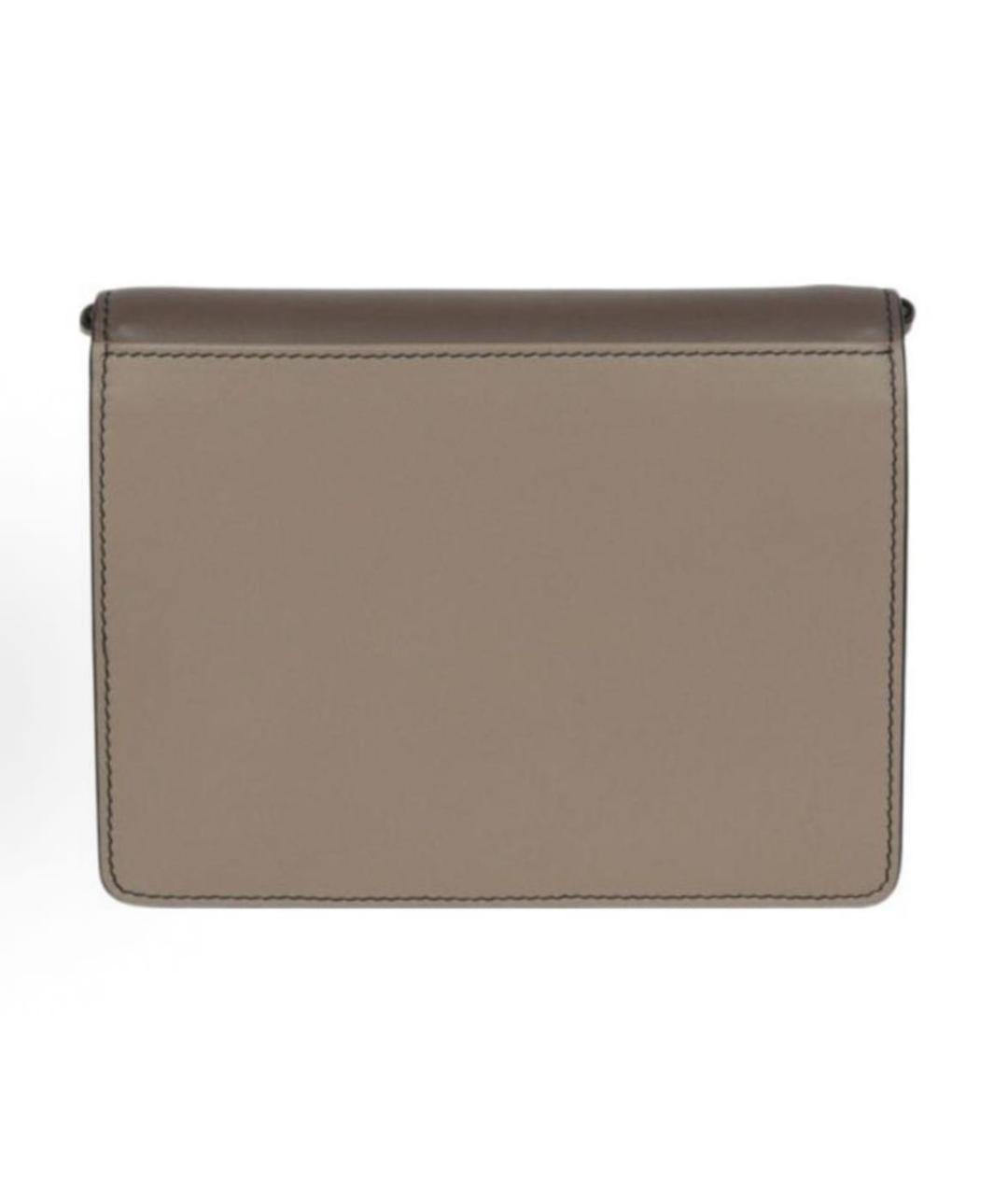 BOTTEGA VENETA Хаки кожаная сумка через плечо, фото 4