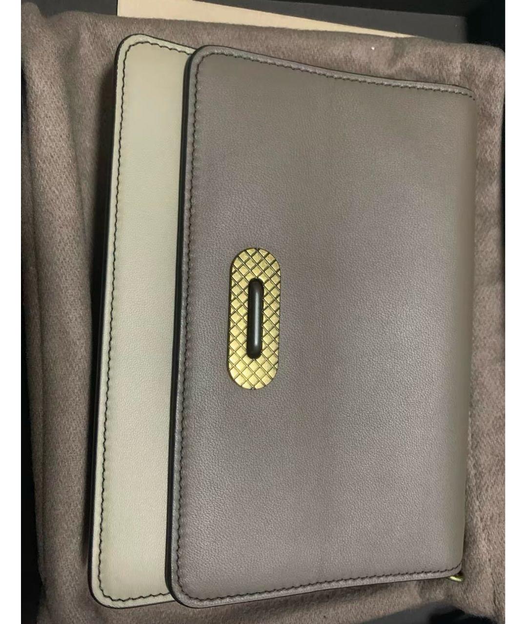 BOTTEGA VENETA Хаки кожаная сумка через плечо, фото 7