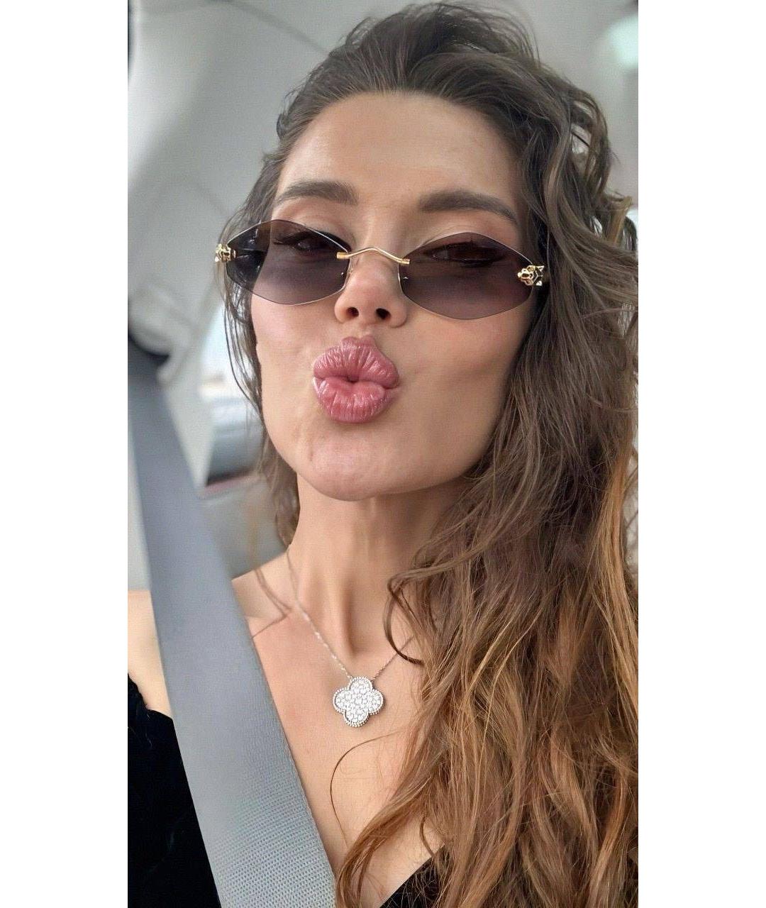 CARTIER Серые металлические солнцезащитные очки, фото 6