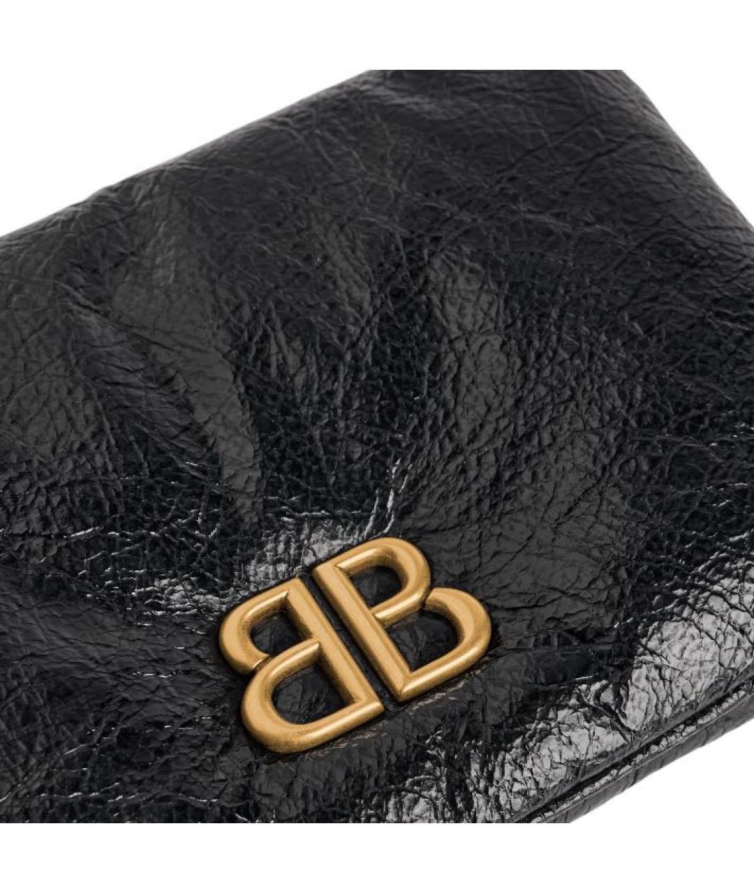 BALENCIAGA Черная сумка через плечо из лакированной кожи, фото 5