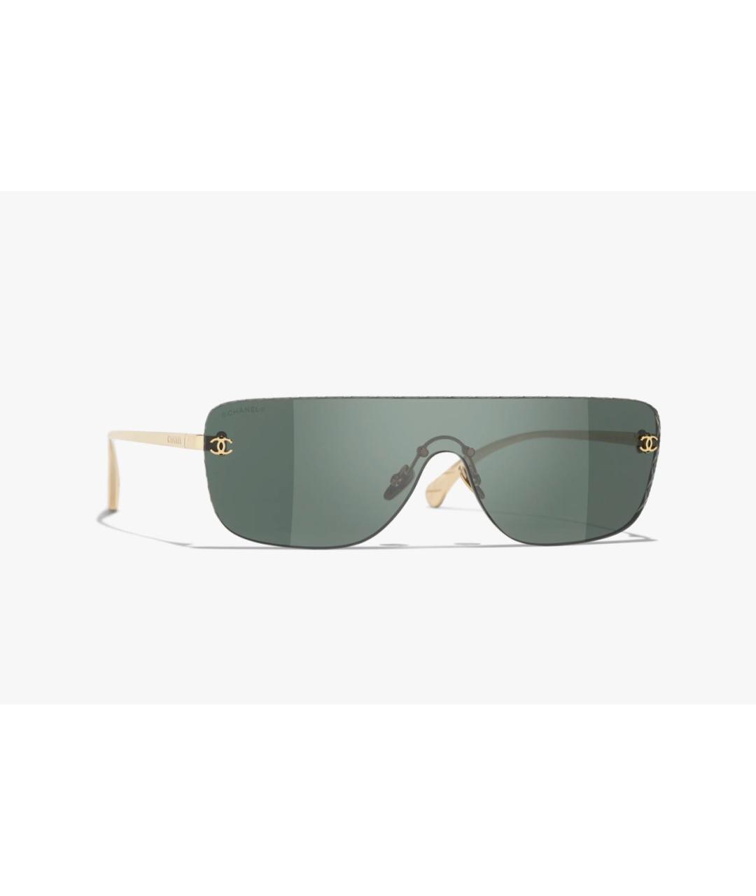 CHANEL Черные металлические солнцезащитные очки, фото 6