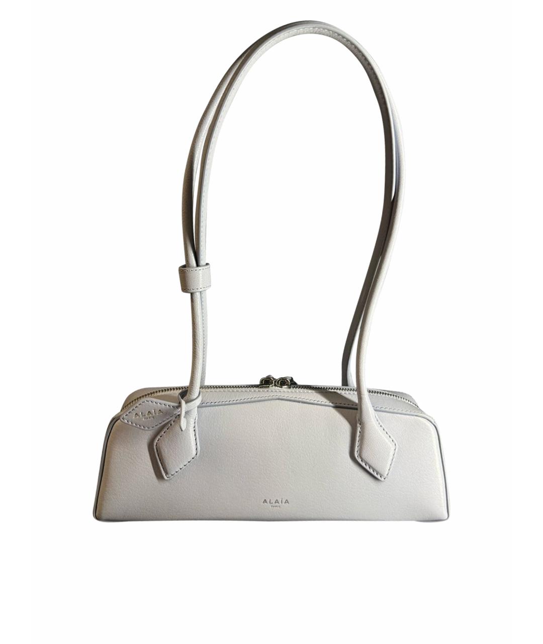 ALAIA Голубая кожаная сумка с короткими ручками, фото 1