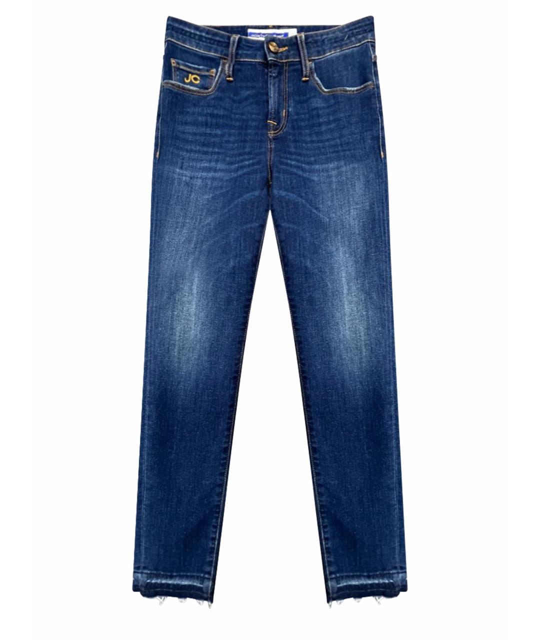 JACOB COHEN Синие хлопко-эластановые джинсы слим, фото 1