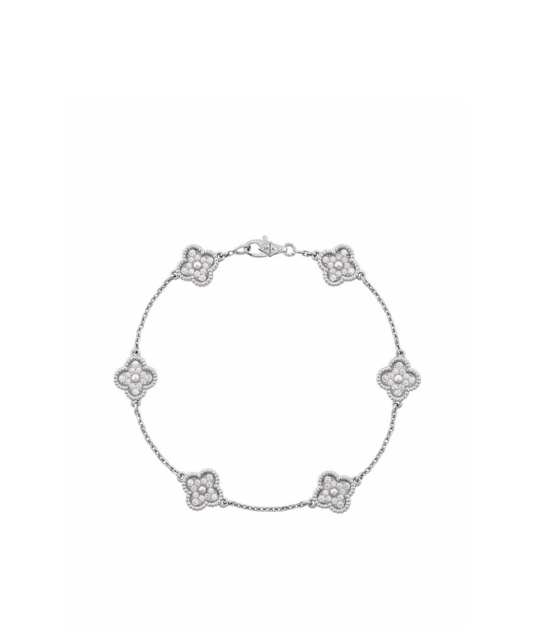 VAN CLEEF & ARPELS Серебрянный браслет из белого золота, фото 5