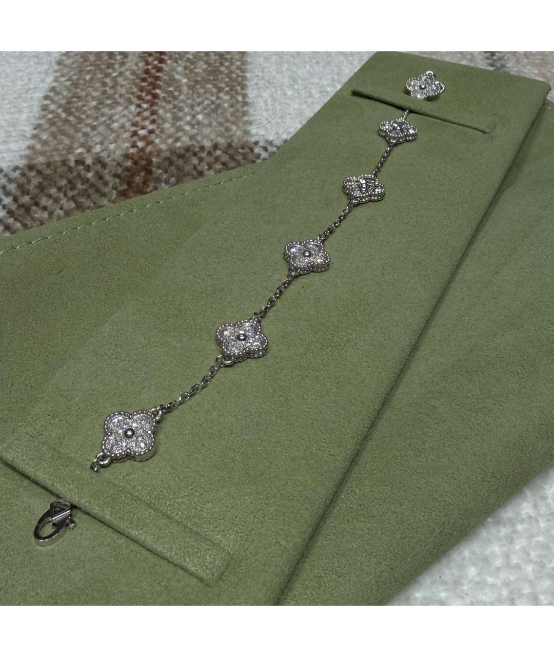 VAN CLEEF & ARPELS Серебрянный браслет из белого золота, фото 4