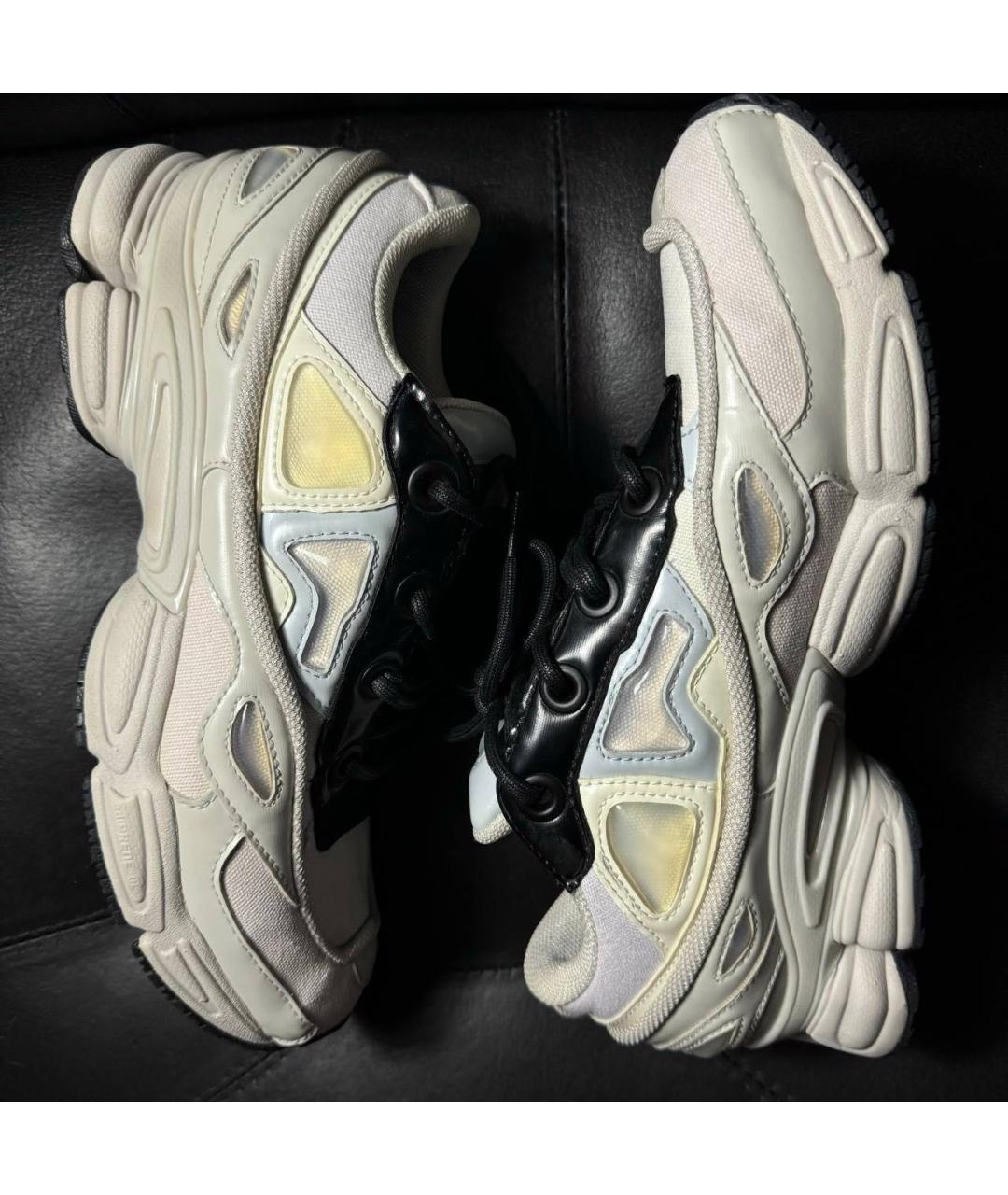 ADIDAS X RAF SIMONS Белые текстильные низкие кроссовки / кеды, фото 4