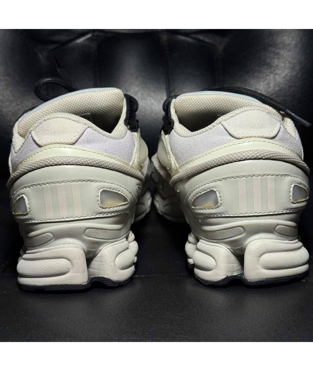 ADIDAS X RAF SIMONS Белые текстильные низкие кроссовки / кеды, фото 2