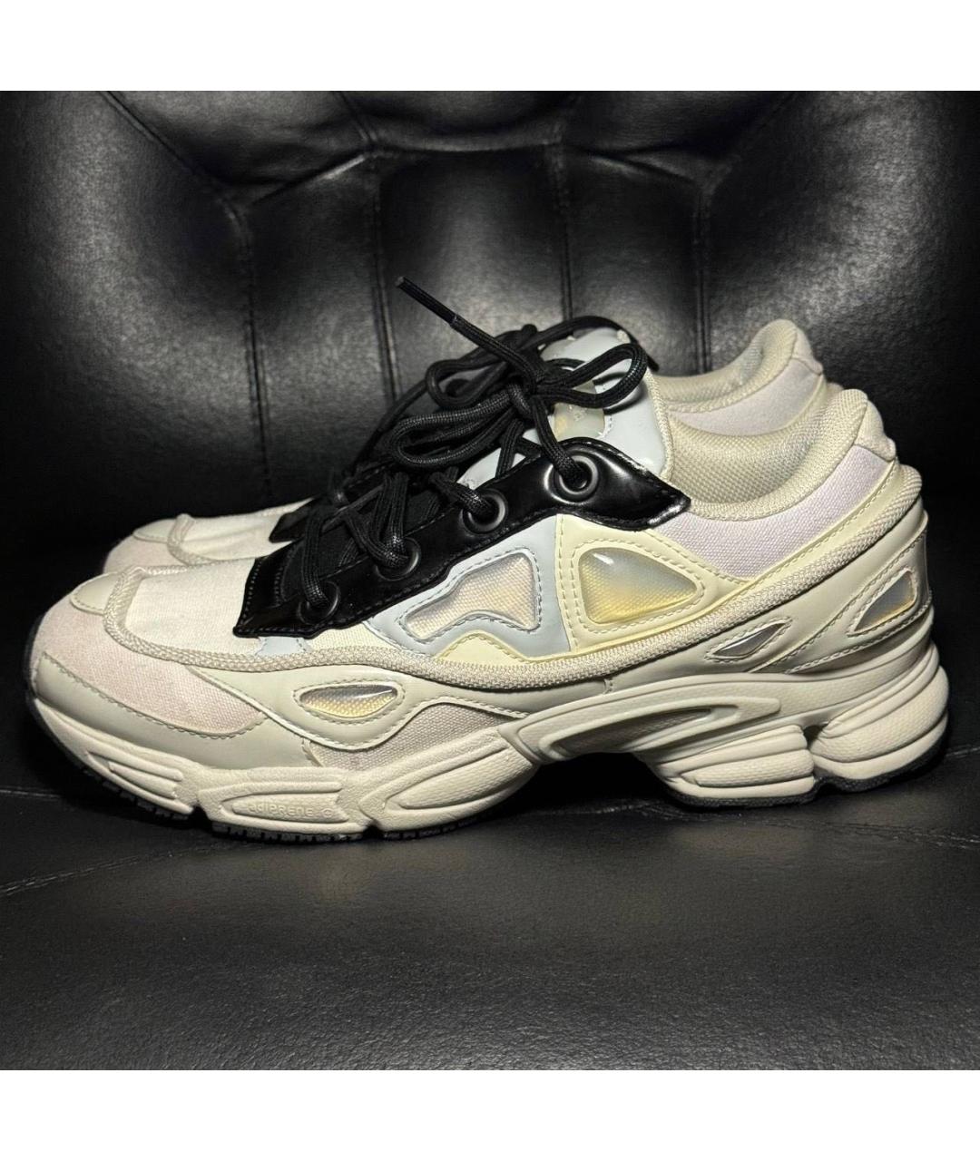 ADIDAS X RAF SIMONS Белые текстильные низкие кроссовки / кеды, фото 3