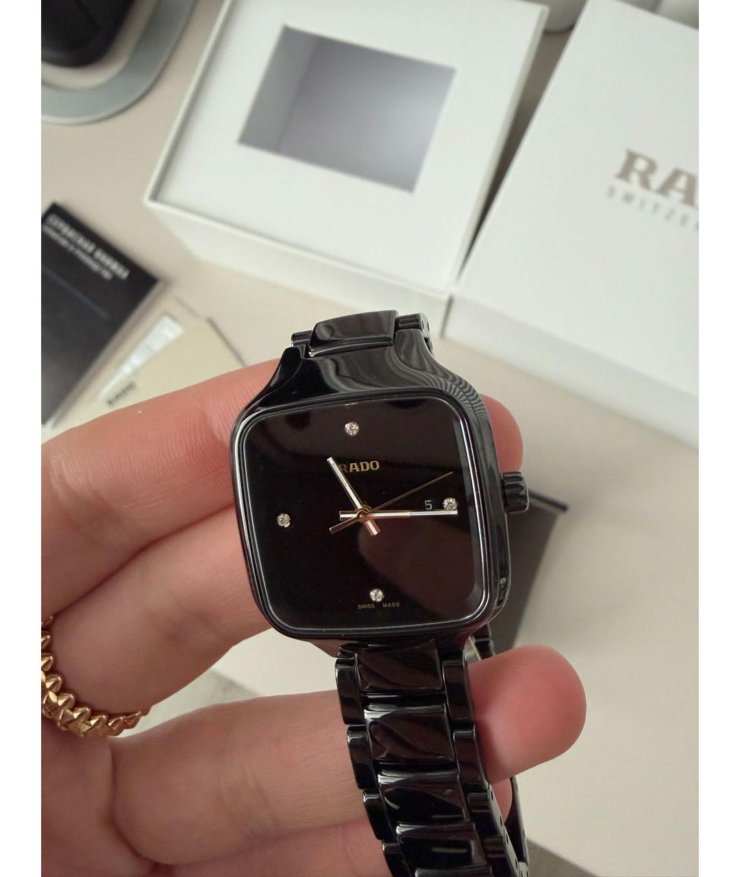 RADO Черные керамические часы, фото 8
