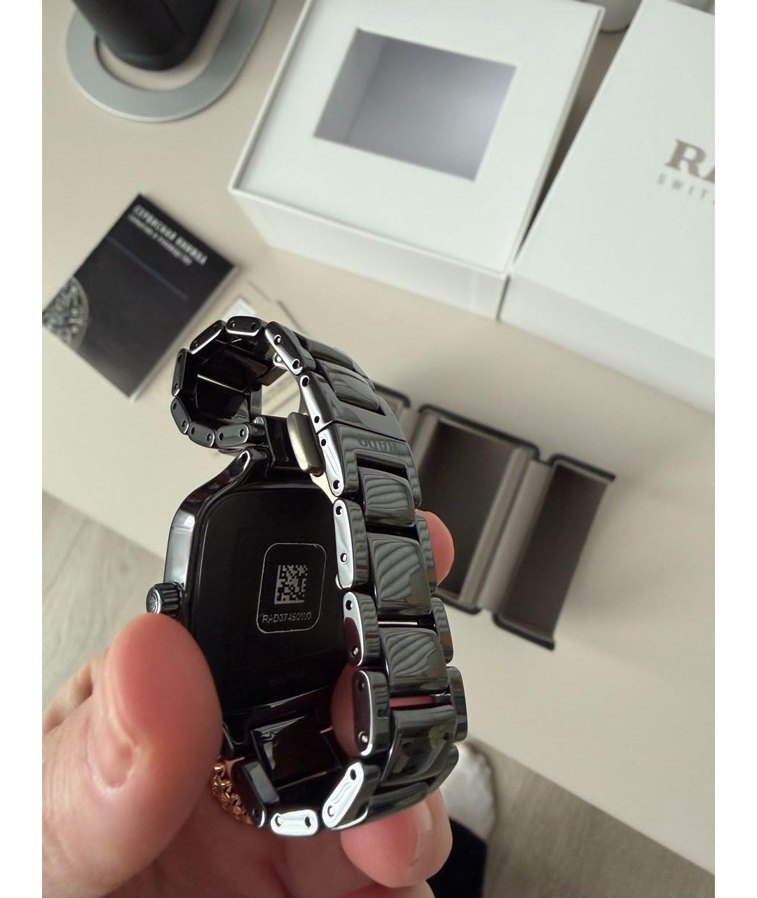 RADO Черные керамические часы, фото 2