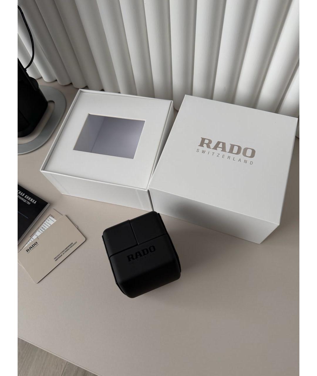 RADO Черные керамические часы, фото 7