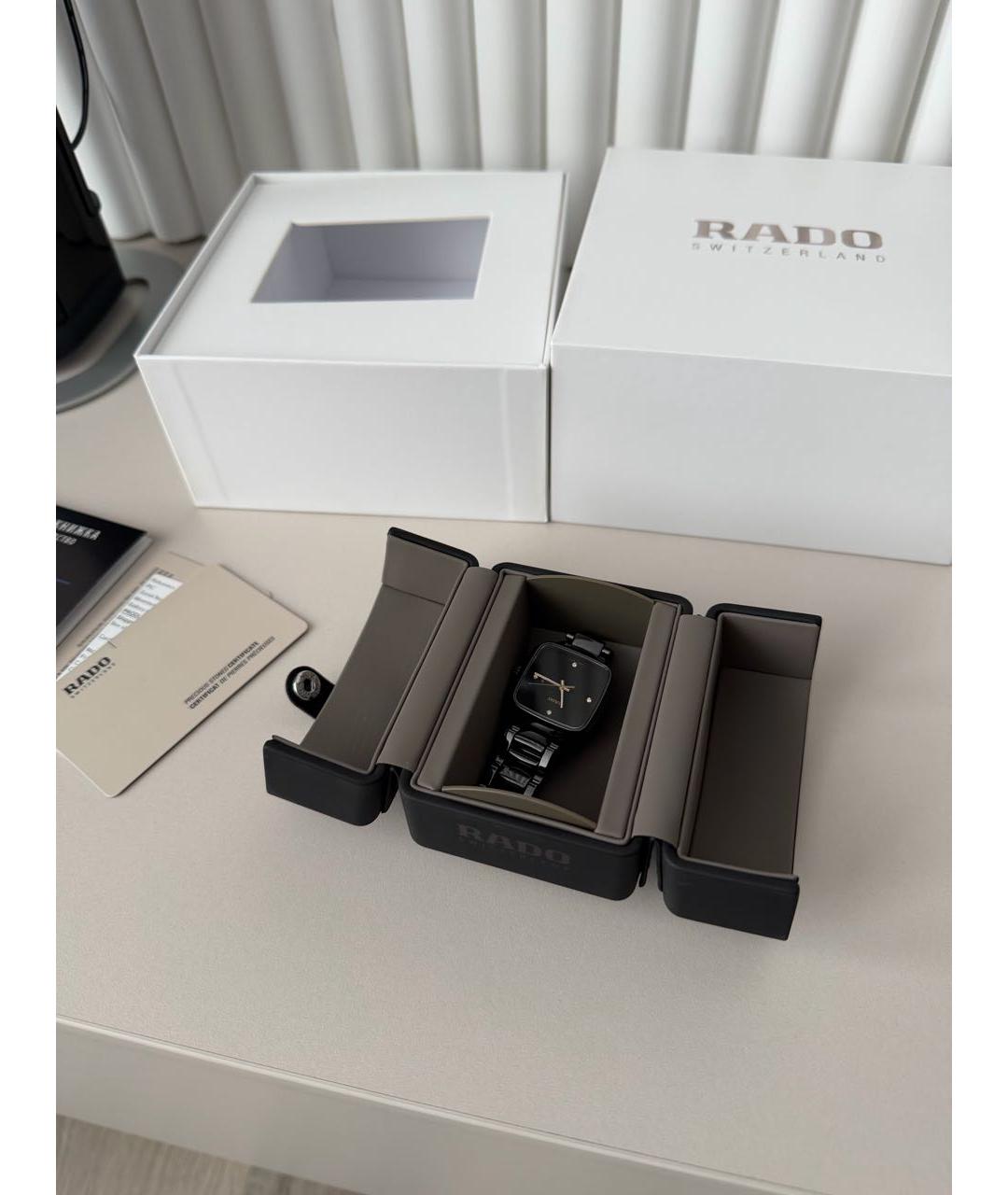 RADO Черные керамические часы, фото 6