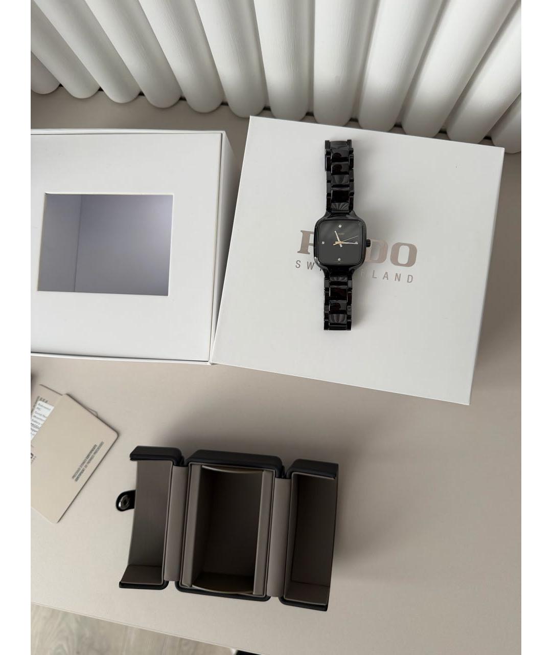 RADO Черные керамические часы, фото 5