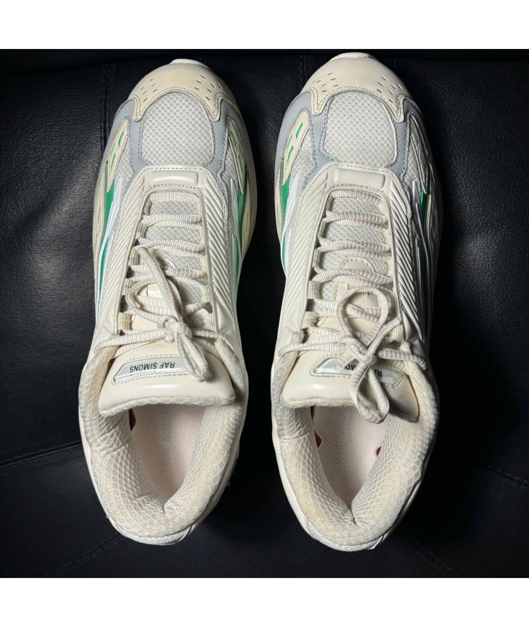 RAF SIMONS Бежевые текстильные низкие кроссовки / кеды, фото 7