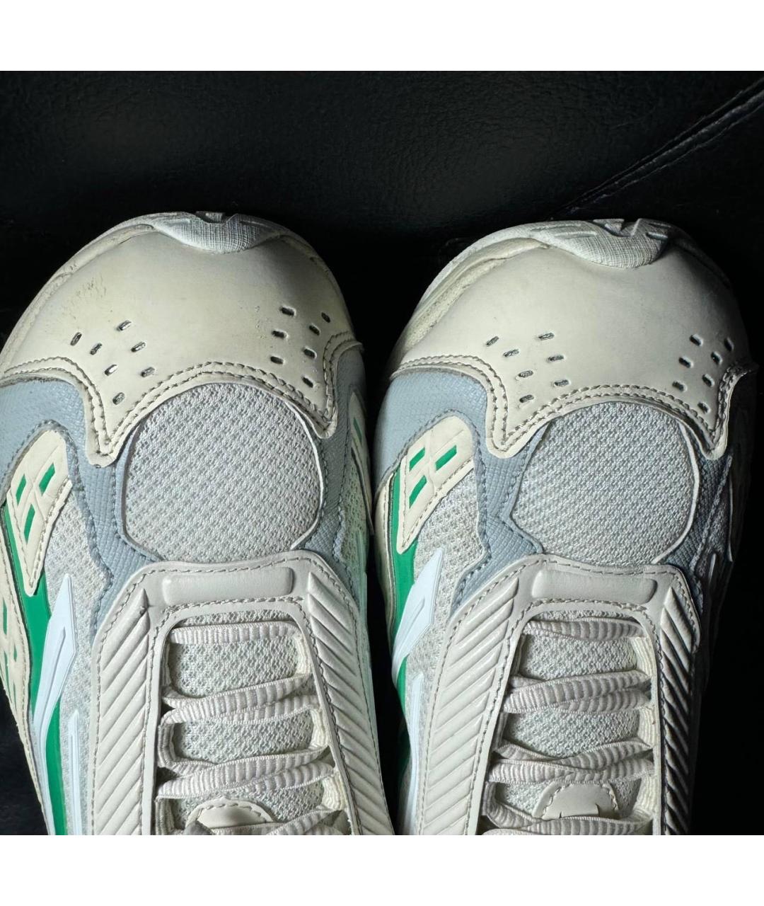 RAF SIMONS Бежевые текстильные низкие кроссовки / кеды, фото 8