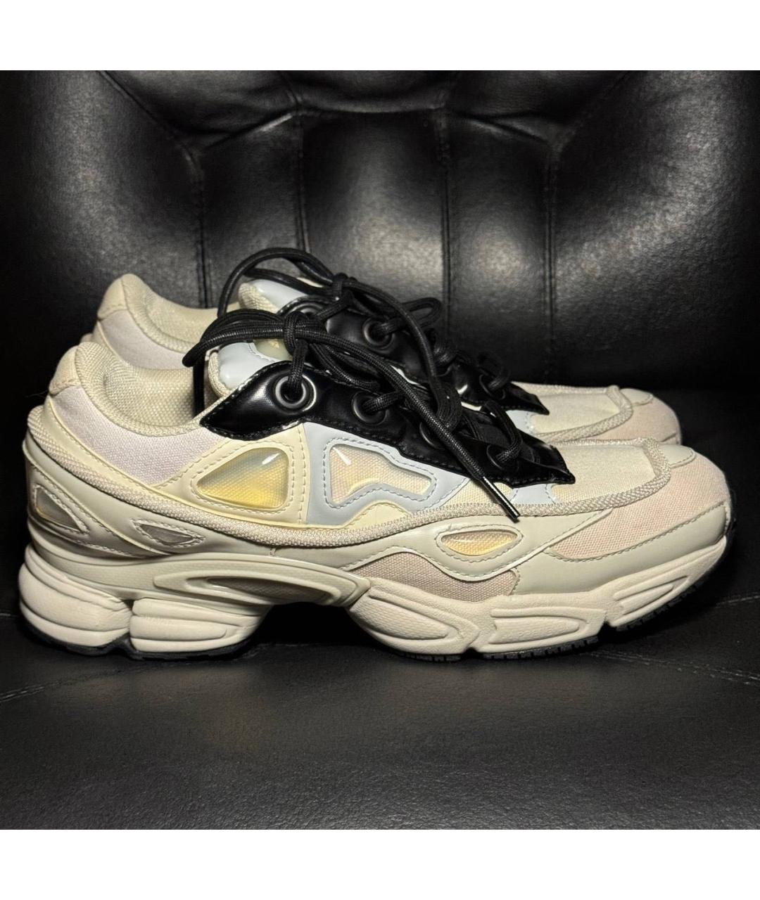 ADIDAS X RAF SIMONS Белые текстильные низкие кроссовки / кеды, фото 9