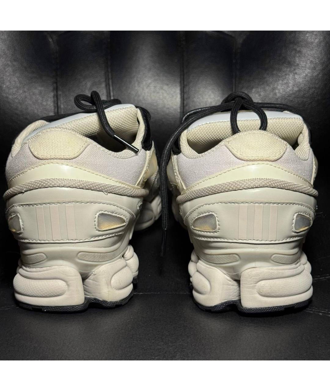 ADIDAS X RAF SIMONS Белые текстильные низкие кроссовки / кеды, фото 2