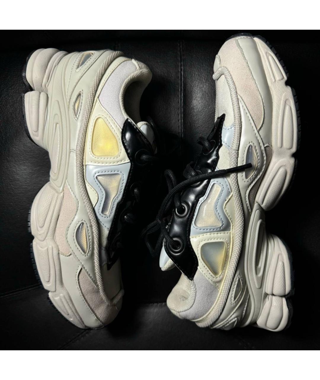 ADIDAS X RAF SIMONS Белые текстильные низкие кроссовки / кеды, фото 7