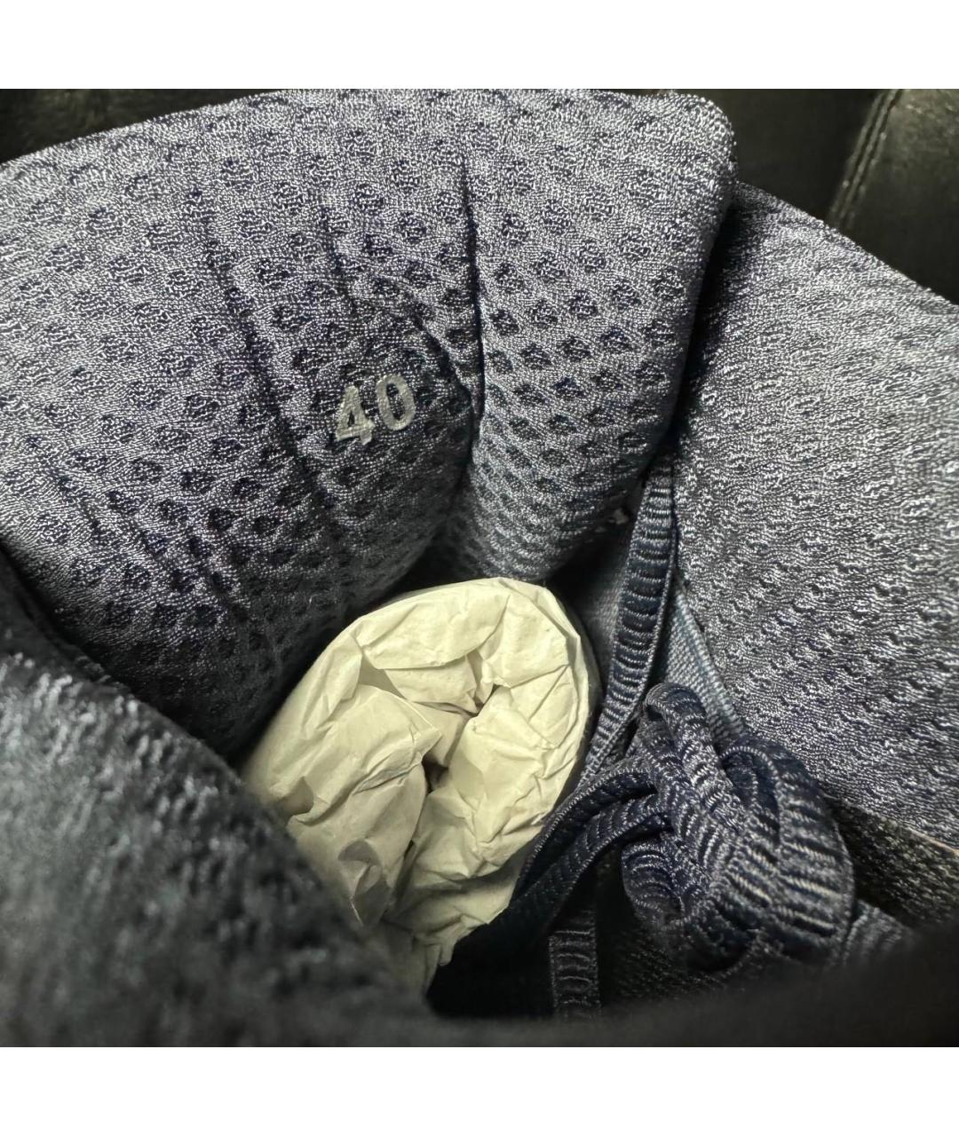 RAF SIMONS Темно-синие текстильные низкие кроссовки / кеды, фото 6