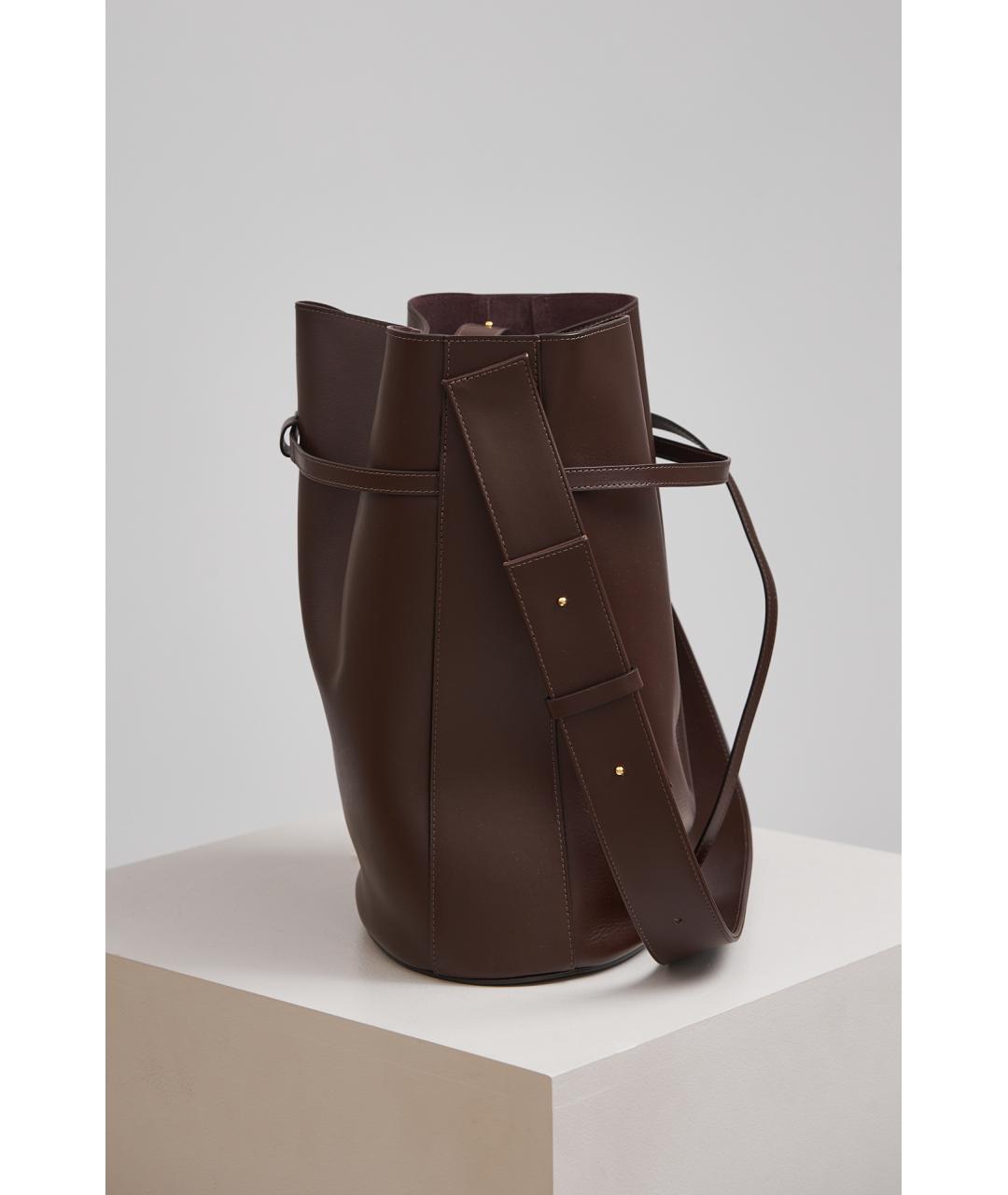 NEOUS Коричневая кожаная сумка через плечо, фото 4