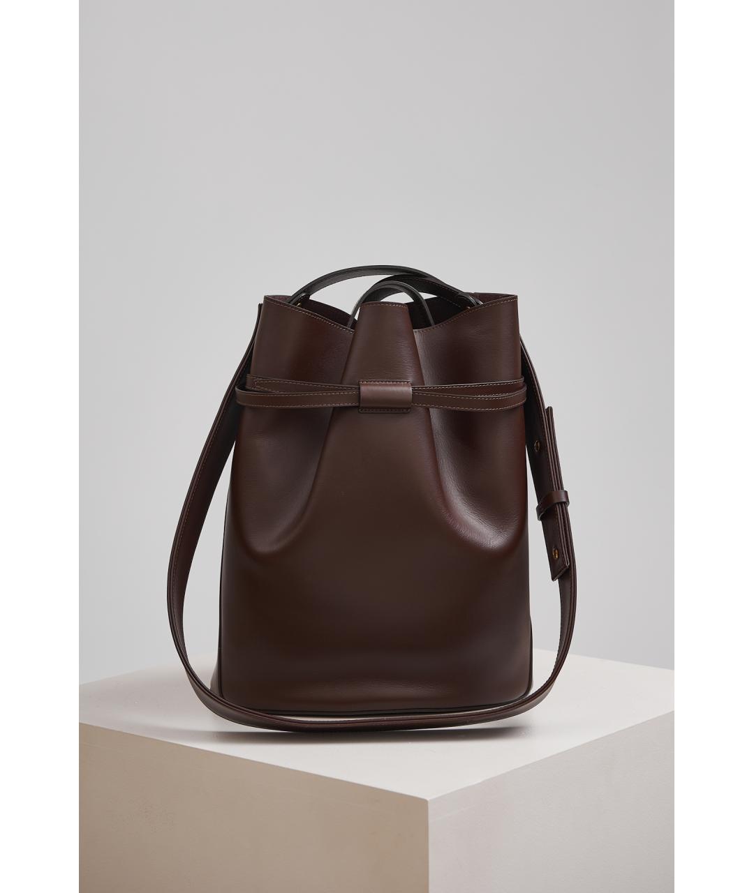 NEOUS Коричневая кожаная сумка через плечо, фото 5