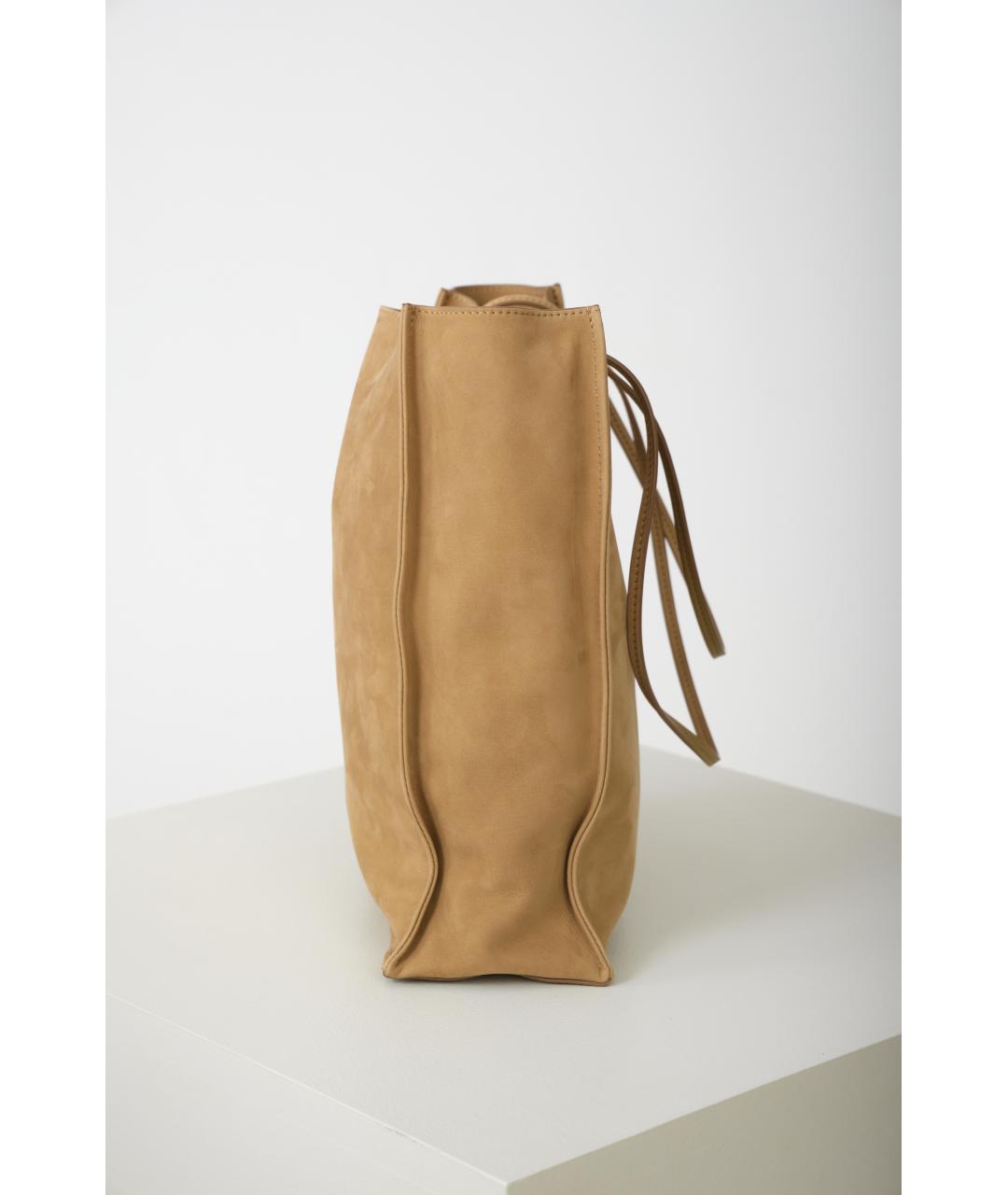 THE ROW Бежевая кожаная сумка через плечо, фото 4