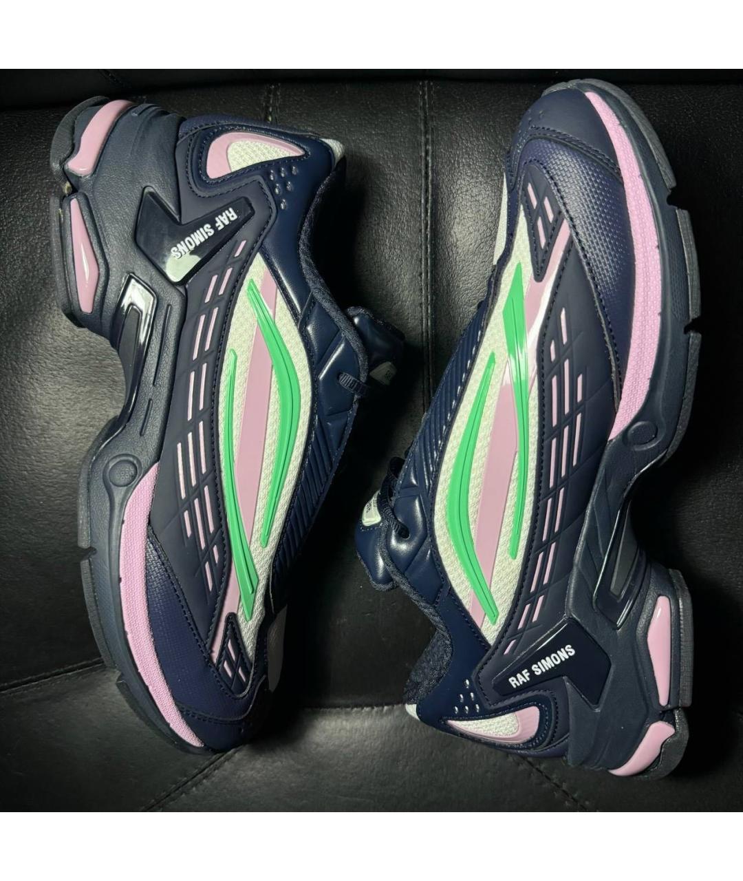 RAF SIMONS Темно-синие текстильные кроссовки, фото 4