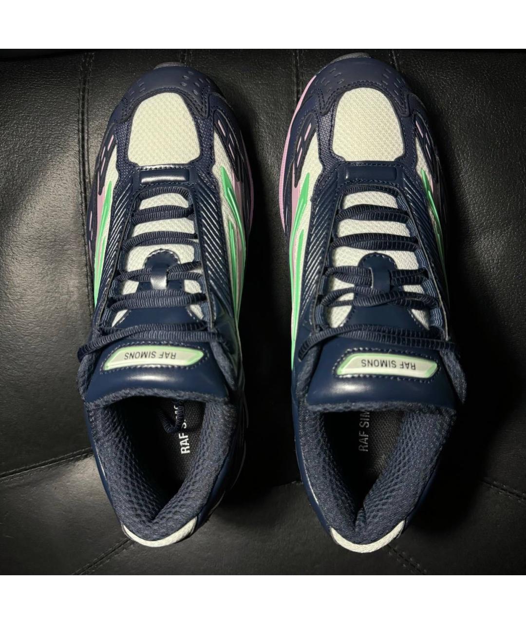 RAF SIMONS Темно-синие текстильные кроссовки, фото 7