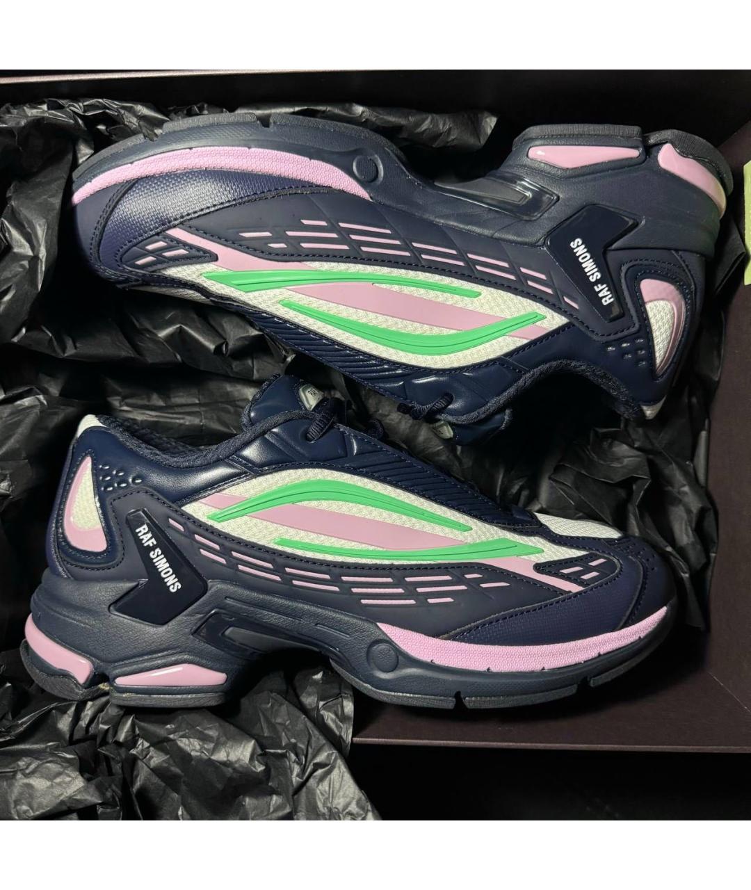 RAF SIMONS Темно-синие текстильные кроссовки, фото 8