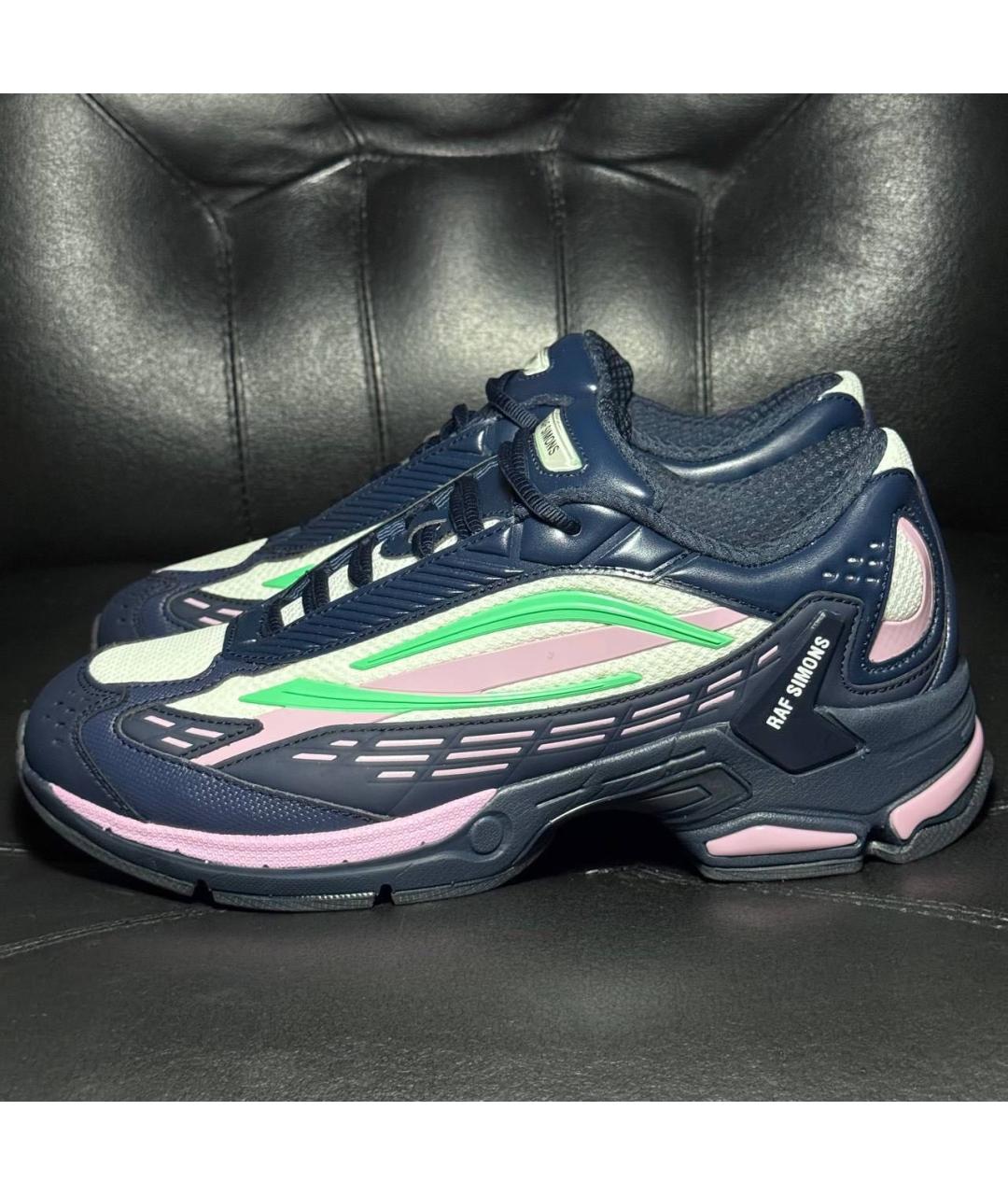 RAF SIMONS Темно-синие текстильные кроссовки, фото 3