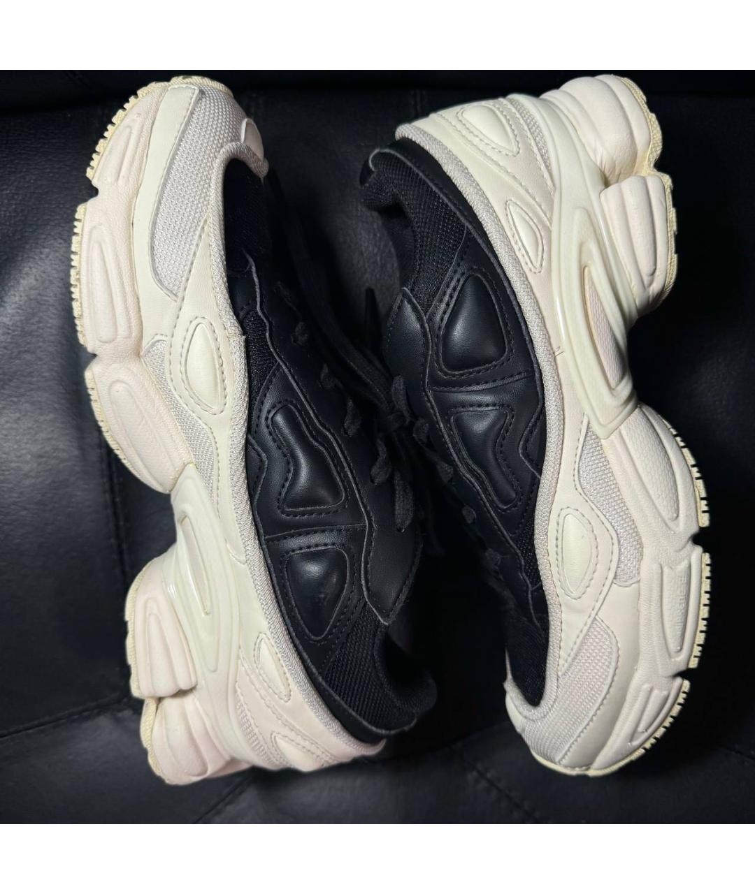 ADIDAS X RAF SIMONS Белые текстильные низкие кроссовки / кеды, фото 4