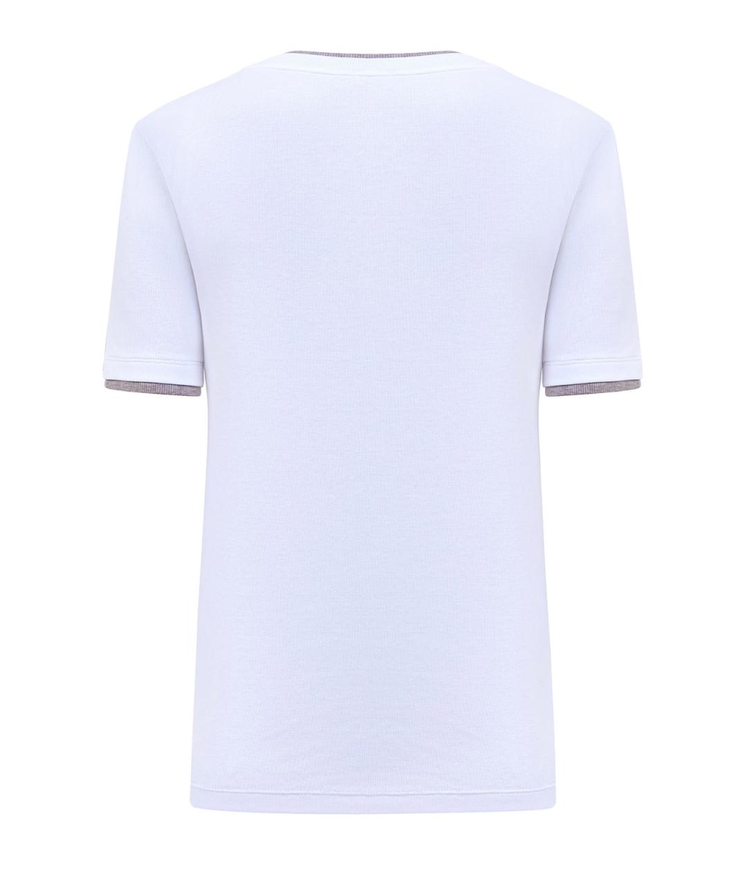 PESERICO Белый хлопковый джемпер / свитер, фото 2