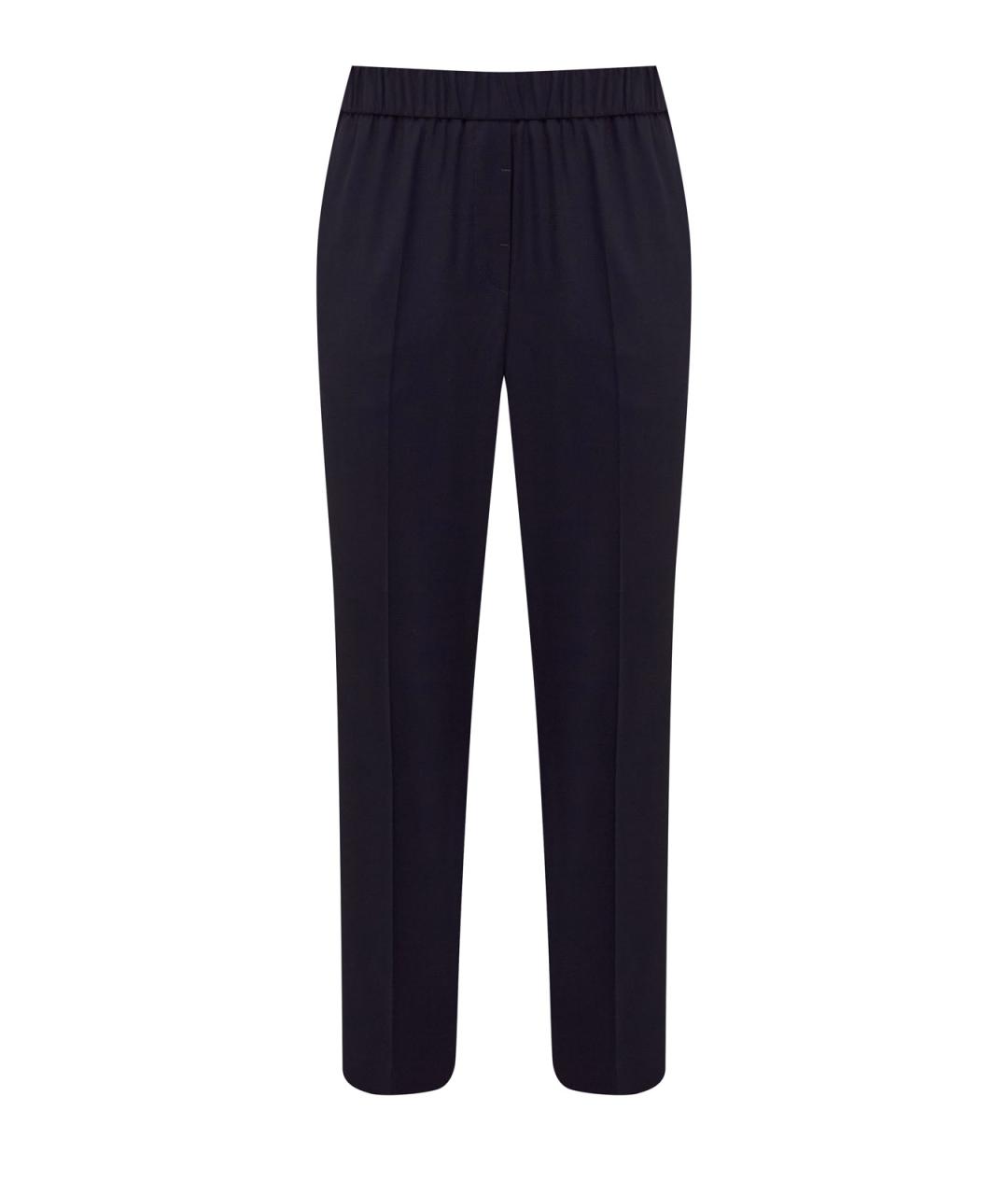 PESERICO Черные шерстяные брюки узкие, фото 1