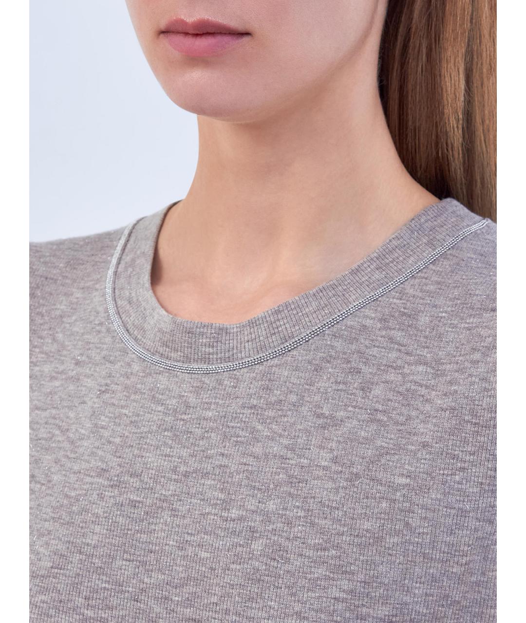 PESERICO Коричневая вискозная майка, фото 3