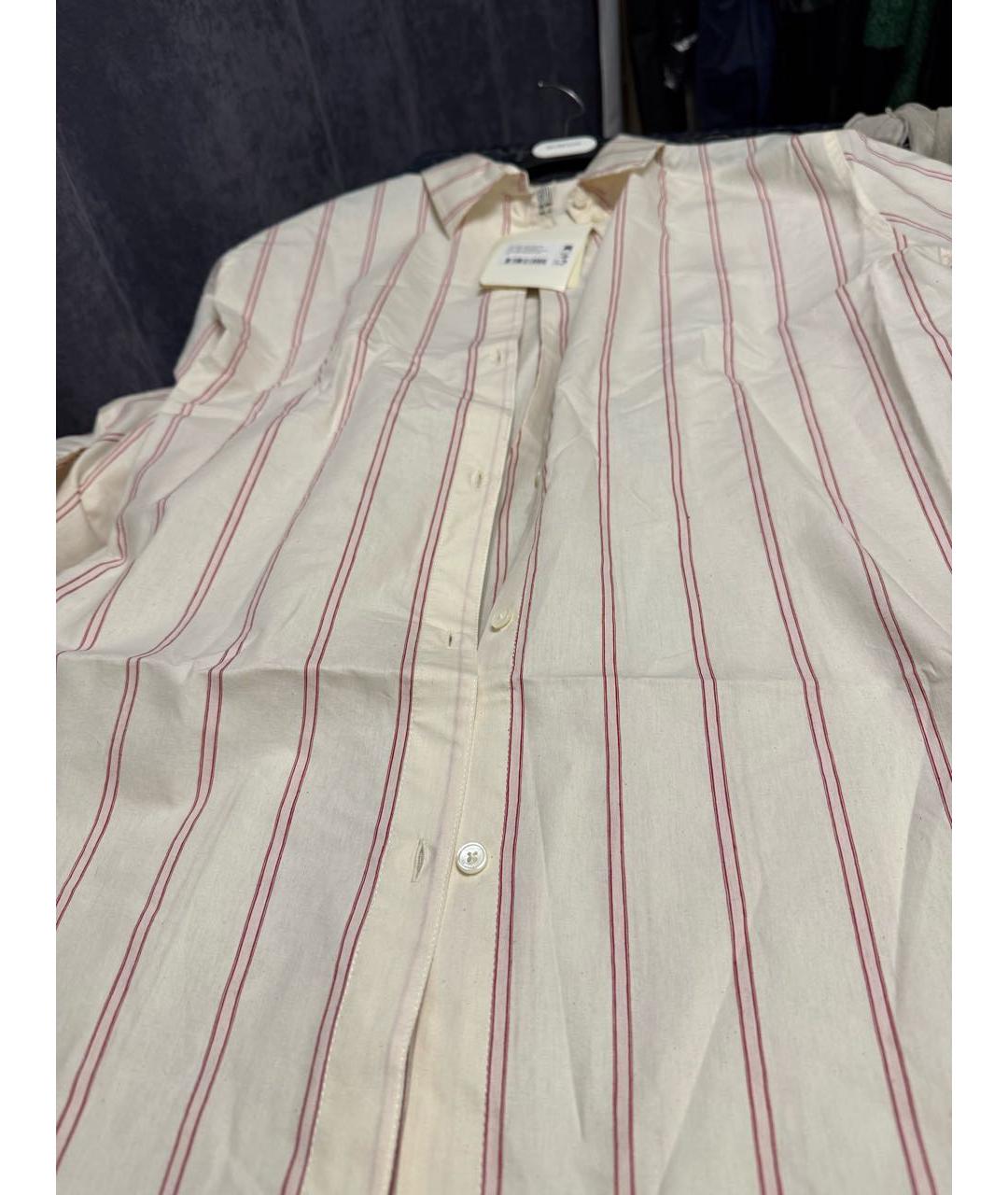 TOTEME Бежевая хлопковая рубашка, фото 7