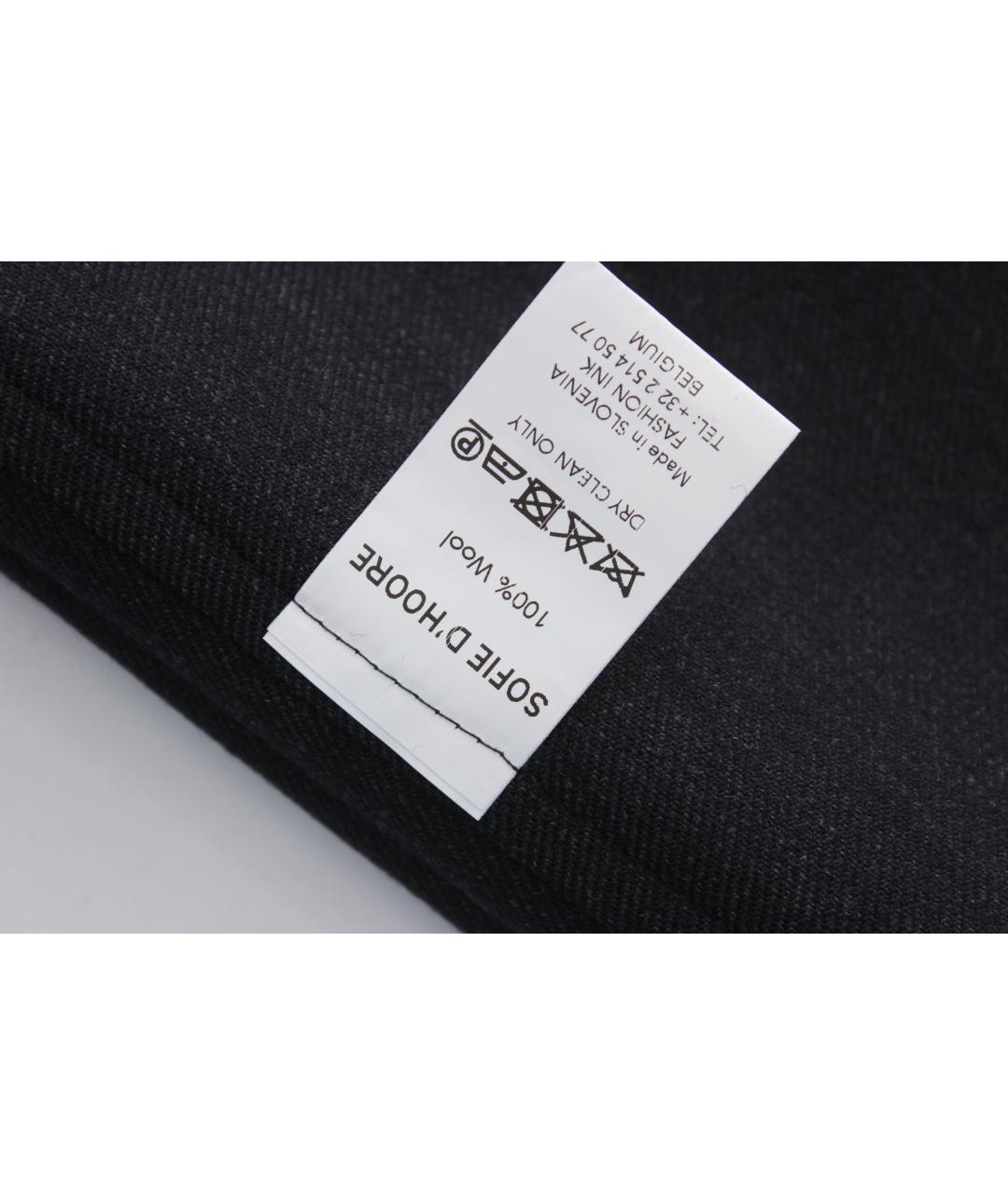 SOFIE D HOORE Синяя шерстяная юбка миди, фото 6