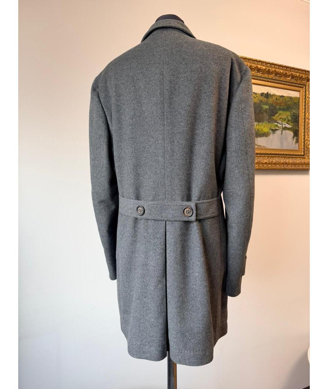 BRUNELLO CUCINELLI Серое кашемировое пальто, фото 2