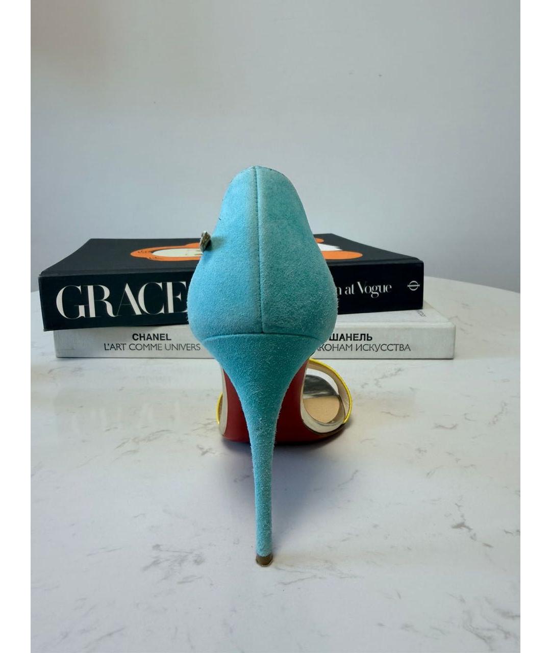 CHRISTIAN LOUBOUTIN Мульти кожаные босоножки, фото 3